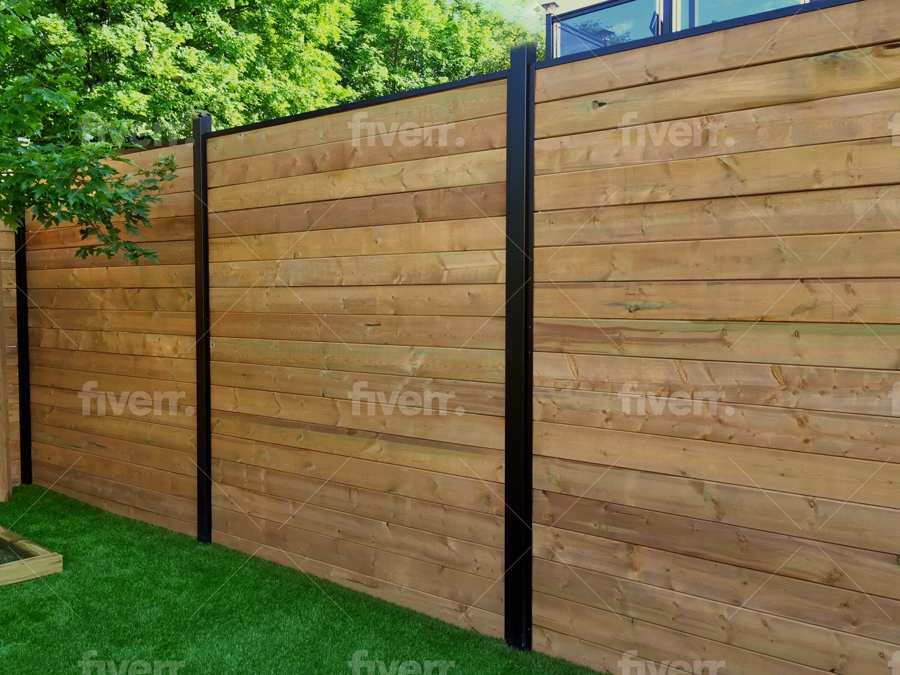 Slipfence 6 ft H x 3 in W Black Aluminum Horizontal Flat top Yard Fence Post in the Metal Fencing department at Lowes