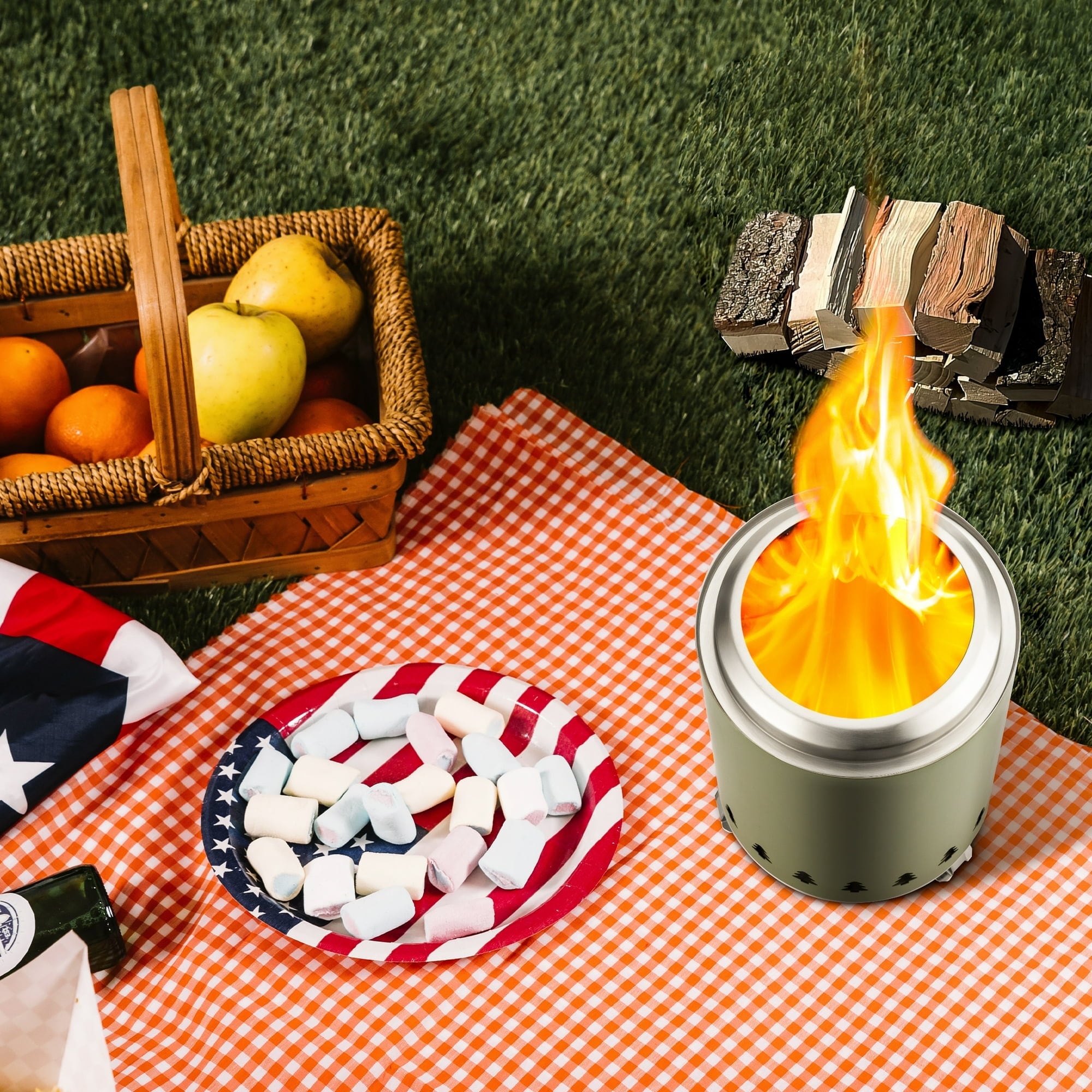 COWSAR LS3807GN Outdoor-Woodburning-Firepits - View #4