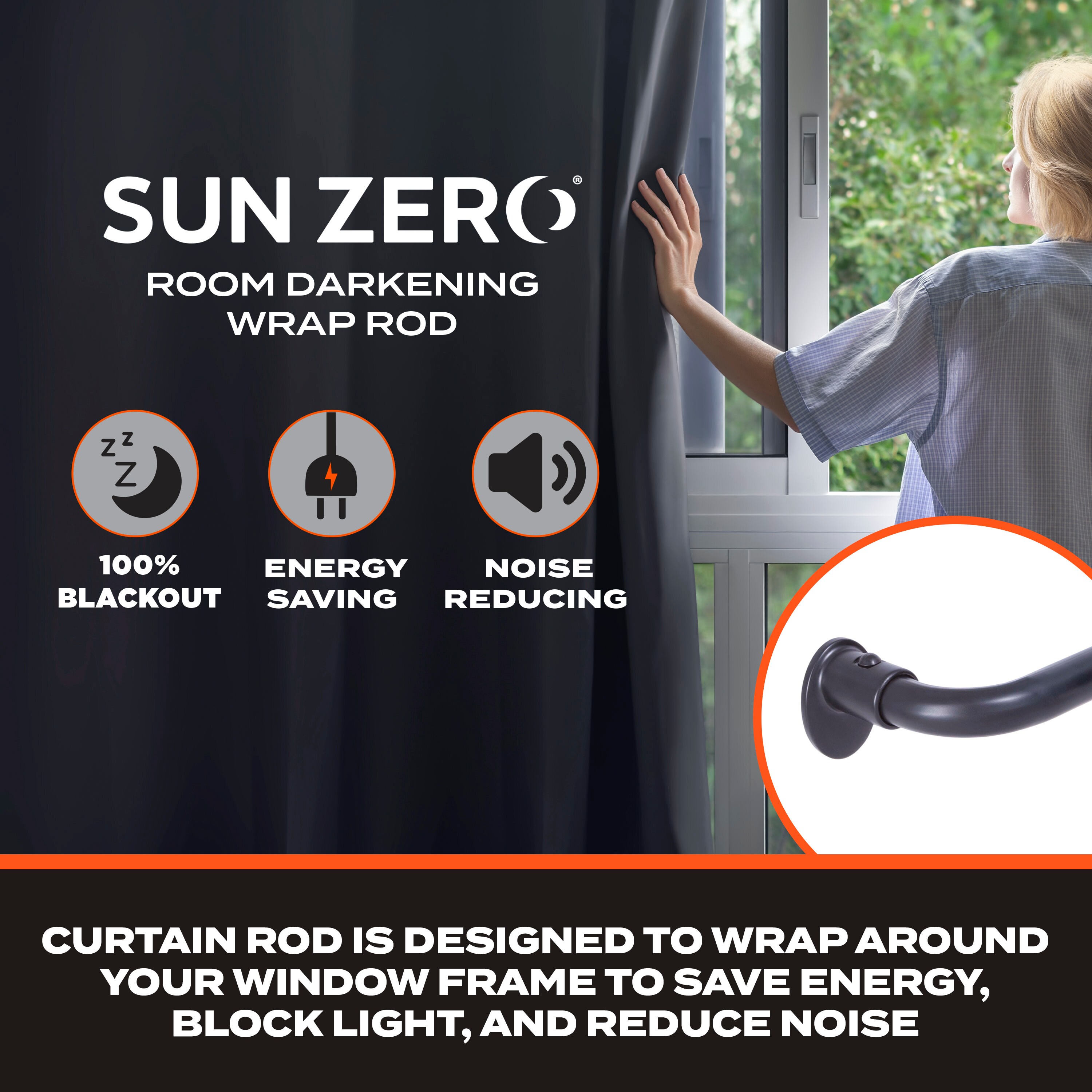 Sun Zero SN79230V1 Curtain-Rods - View #2