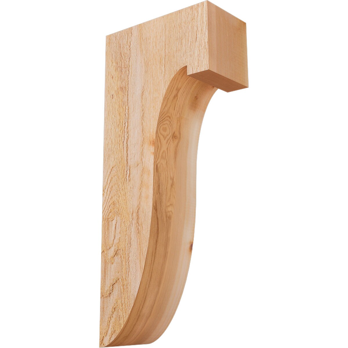 Ekena Millwork COR06X12X28DEL00RWR 6-in x 12-in x 28-in Del monte Unfinished Western red cedar Wood Paintable/Stainable Corbel