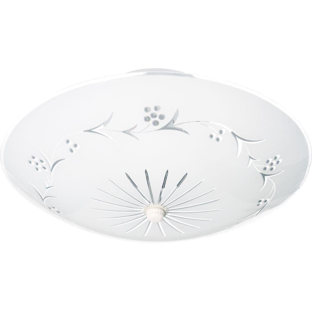  LW-SC511273 2-Light 12-in White Flush Mount Light