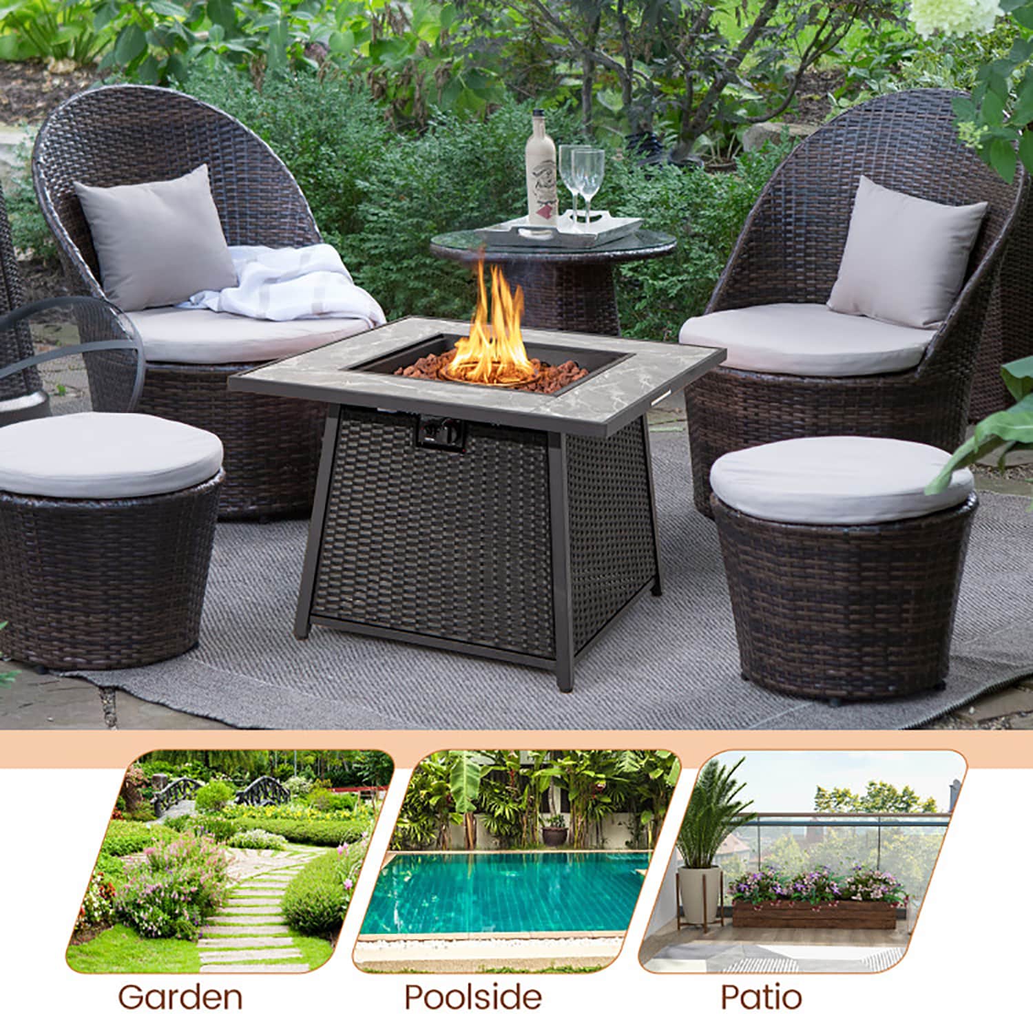 GZMR GZ-NH-62836 Outdoor-Gas-Firepits - View #8
