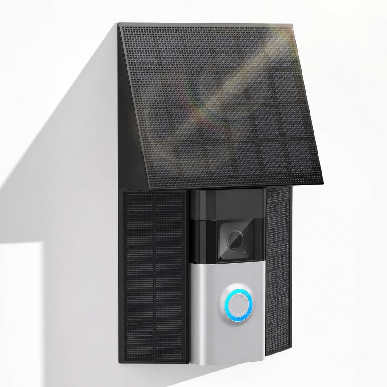 Adrinfly  4W Solar Charger Panel for USB-C Ring power cell Doorbell Waterproof Mount for Continuous Power Black 1 Pack durable home and garden