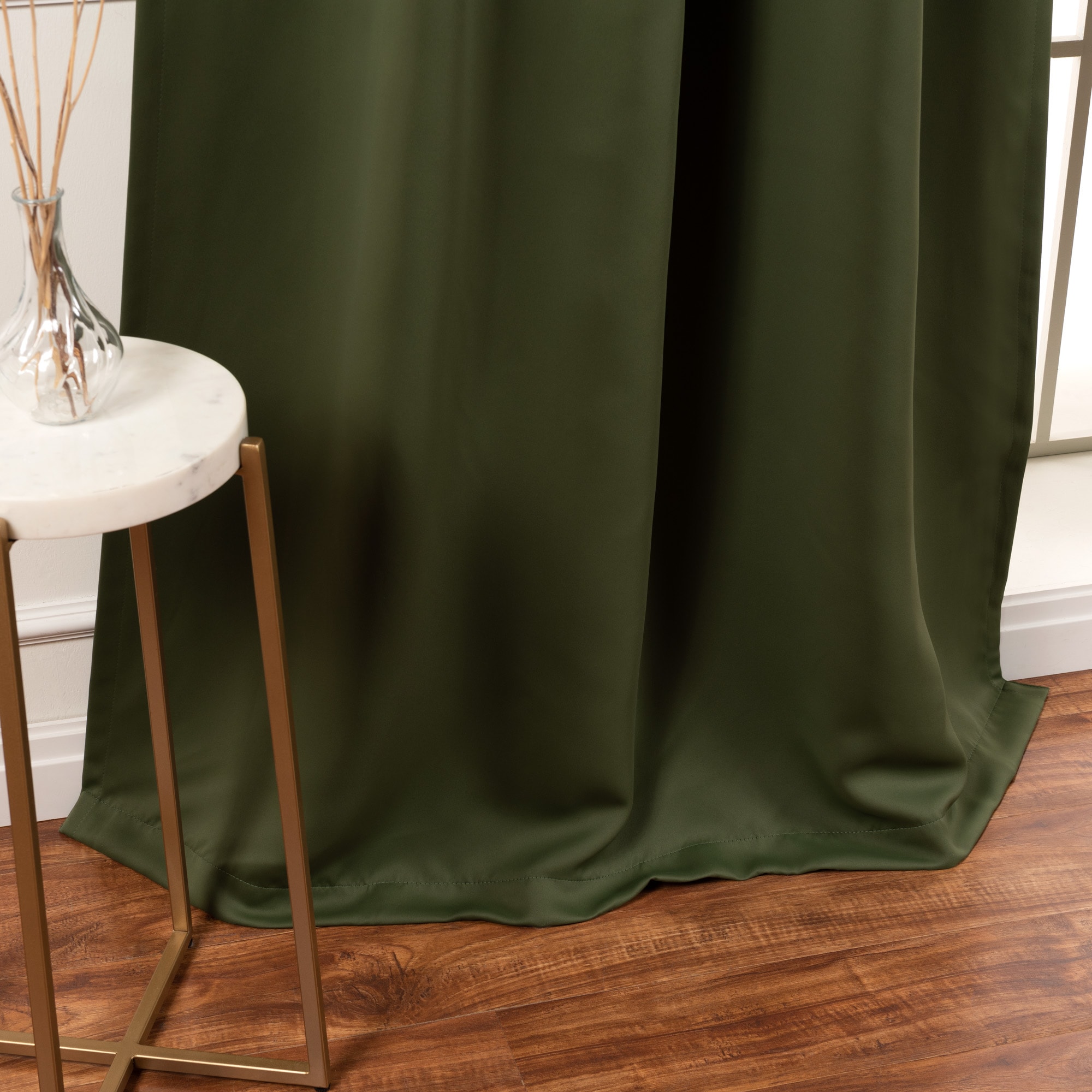 Best Home Fashion SOLID-63-MOSS curtains - View #6