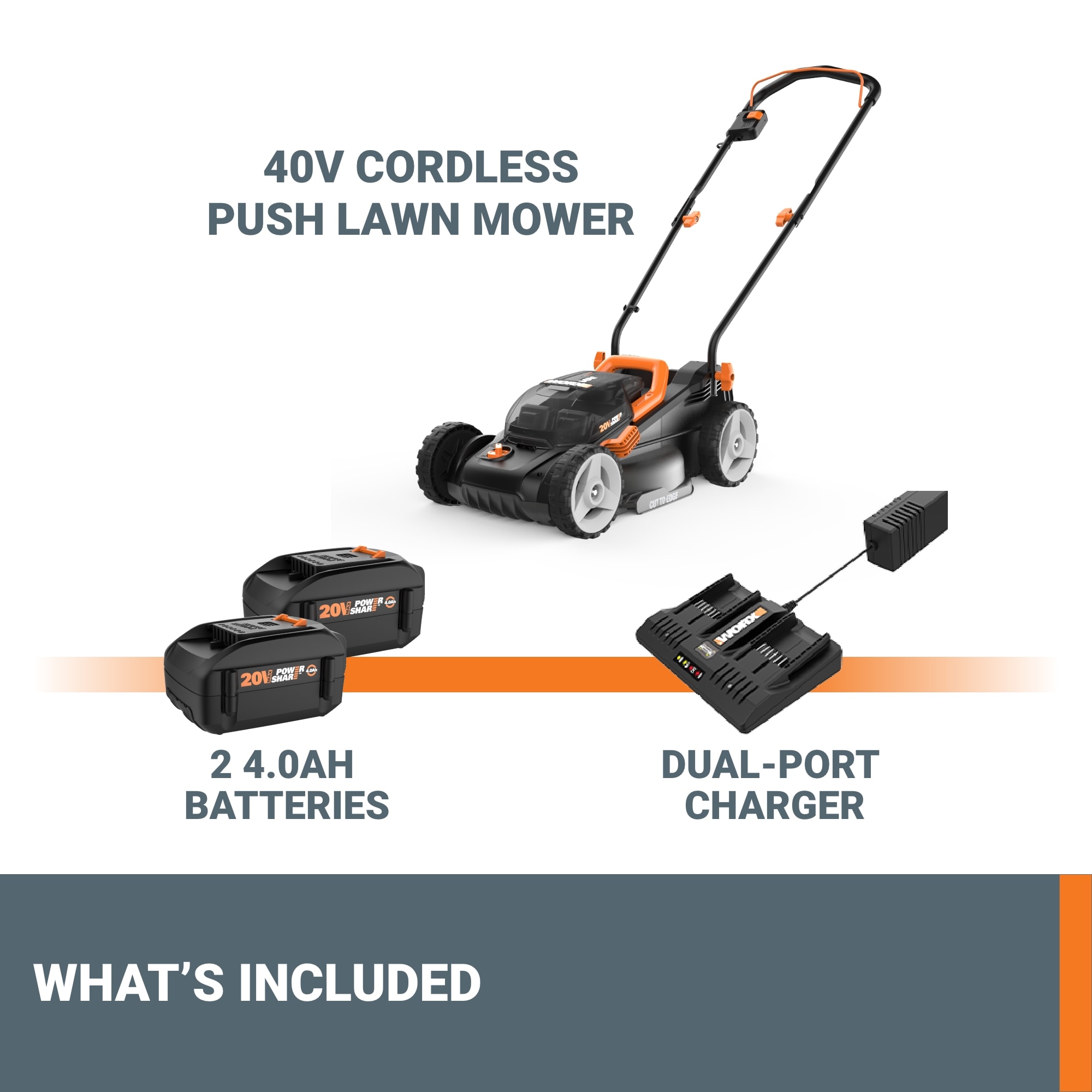 WORX WG779.1 Cordless-Elec-Push-Mowers - View #10