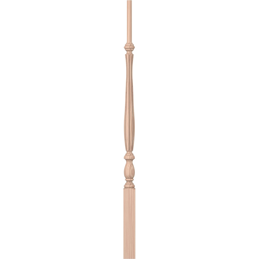 L.J. Smith Stair Systems LJF-2915-B 38 38-in x 1.75-in Unfinished Beechwood Pin Top Stair Baluster