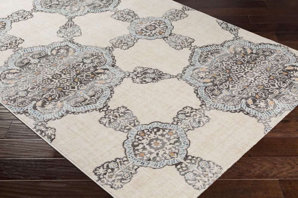 Surya Notting Hill 8 x 10 Beige Medallion Vintage Area Rug at Lowes.com