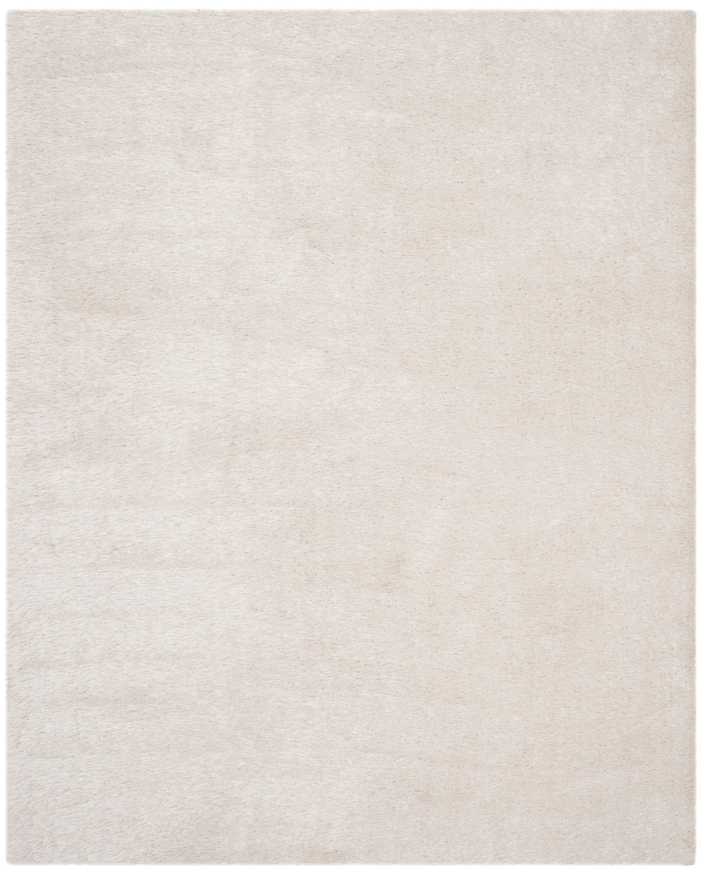 Safavieh SG256P-810 Venice Shag 8 x 10 (ft) Tufted Polyester Pearl Rectangular Indoor Solid Area rug
