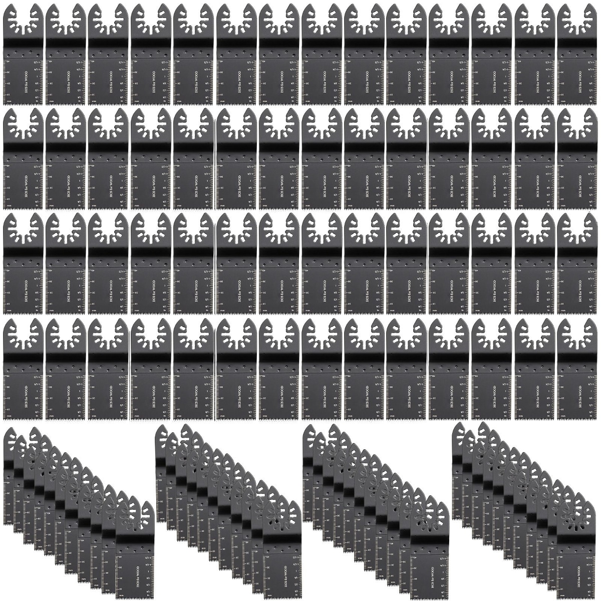 PEXCHO 100pcs Oscillating Saw Blades Quick Release Multitool Blades HCS Blades For Wood And Plastic #D0102HQEGMU