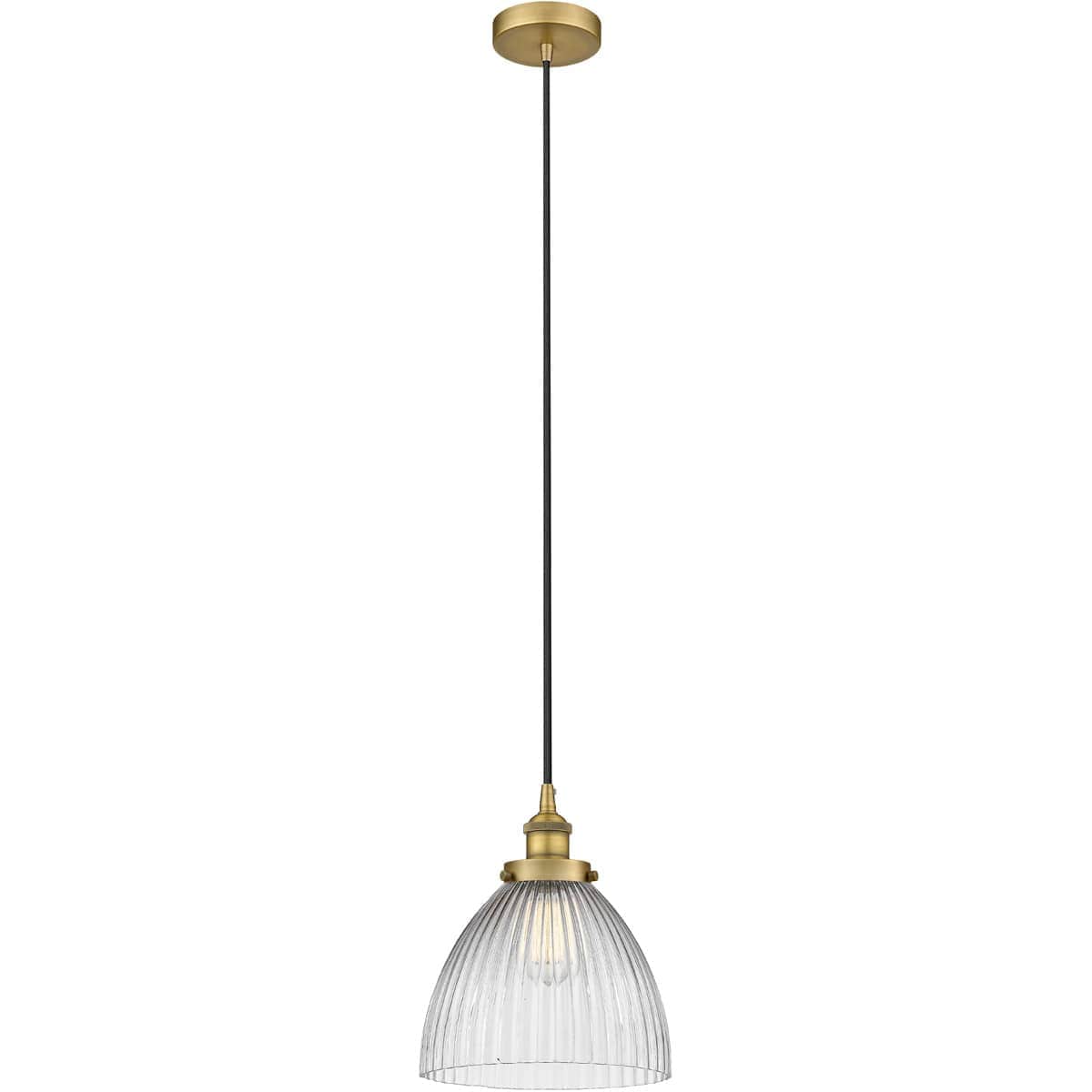 Innovations Lighting - 616-1PH-BB-G222-LED Edison Seneca Falls Mini Pendant Brushed Brass
