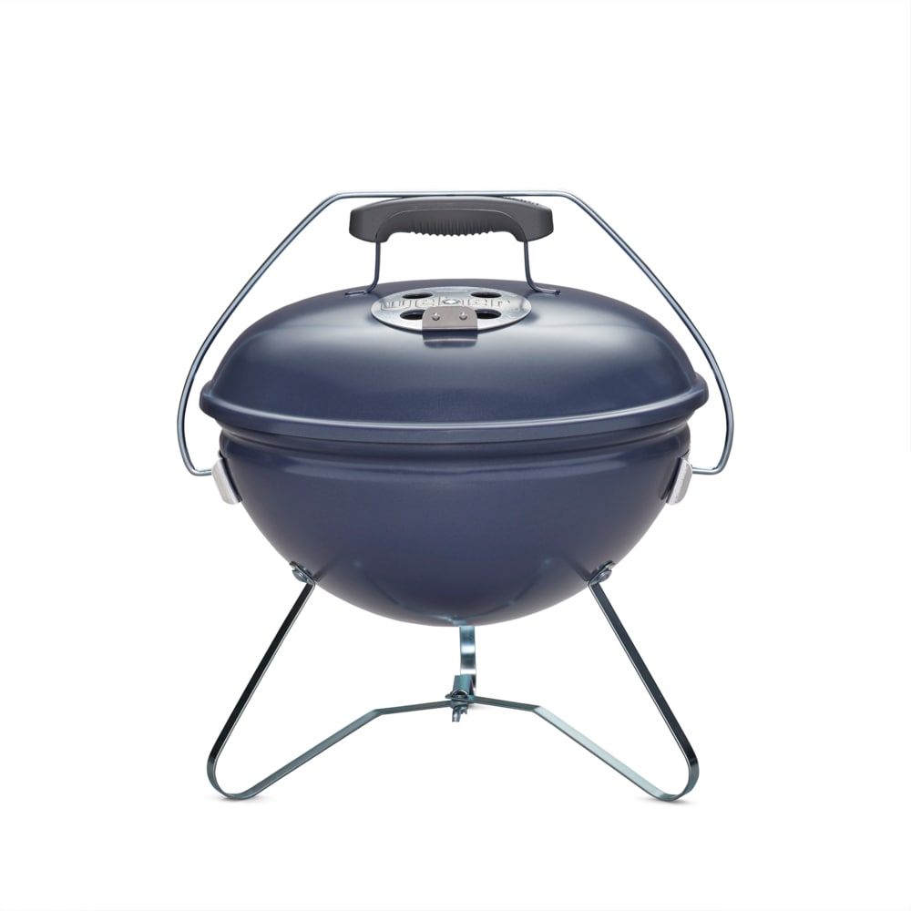 blotte Edition Ærlighed Weber Smokey Joe Premium 14-in W Slate Blue Kettle Charcoal Grill in the  Charcoal Grills department at Lowes.com