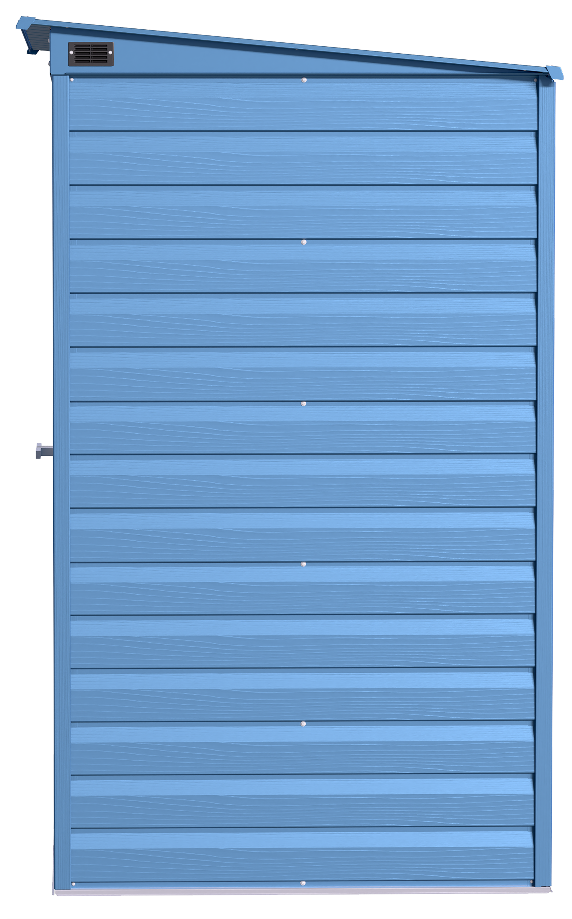 8 ft. x 4 ft. Blue Grey Steel Storage Shed with Swing Doors
