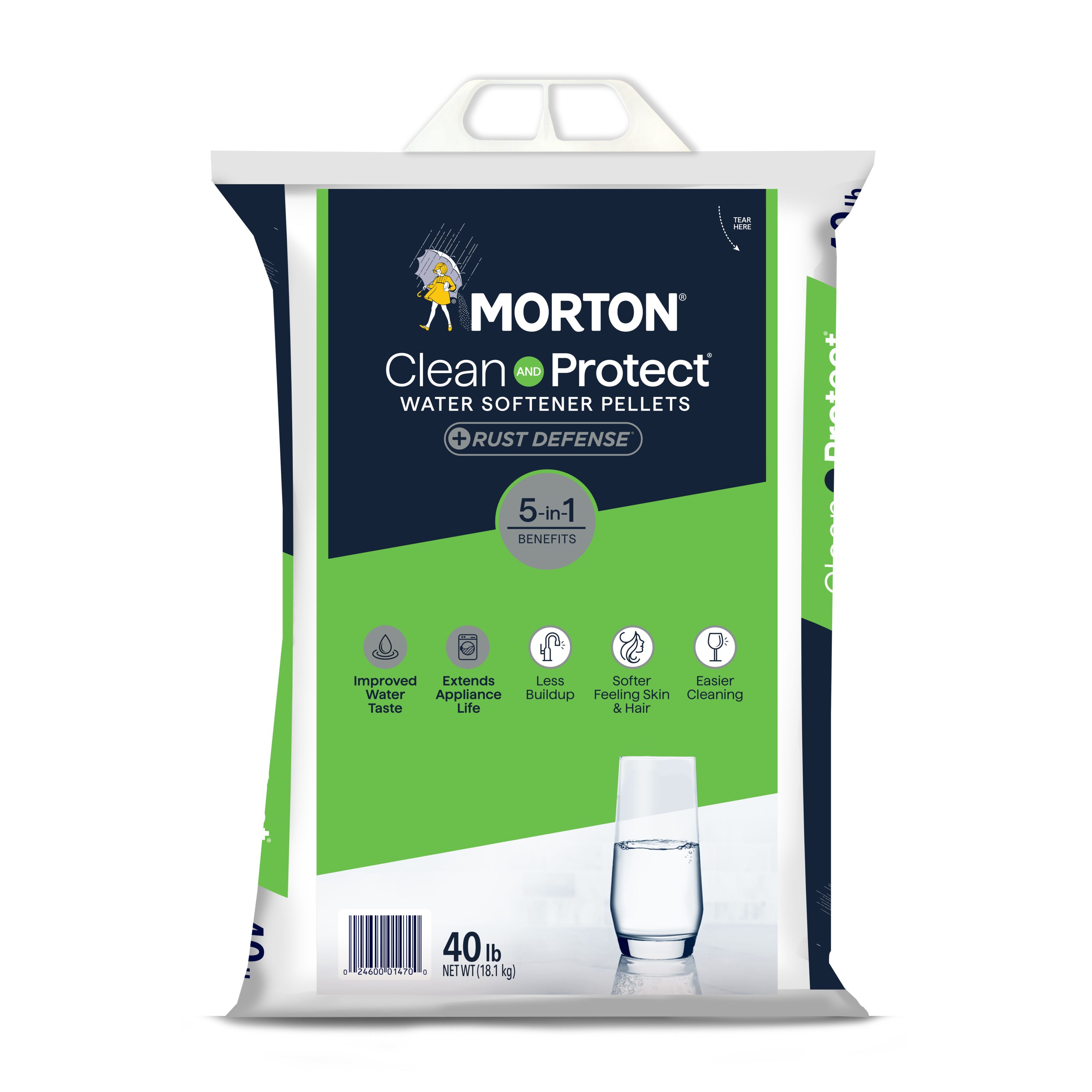 Morton 1470 40-lb Water Softener Salt Pellets with iron reduction