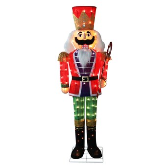 VEIKOUS Nutcracker Outdoor Christmas Decorationwith Lights in the ...