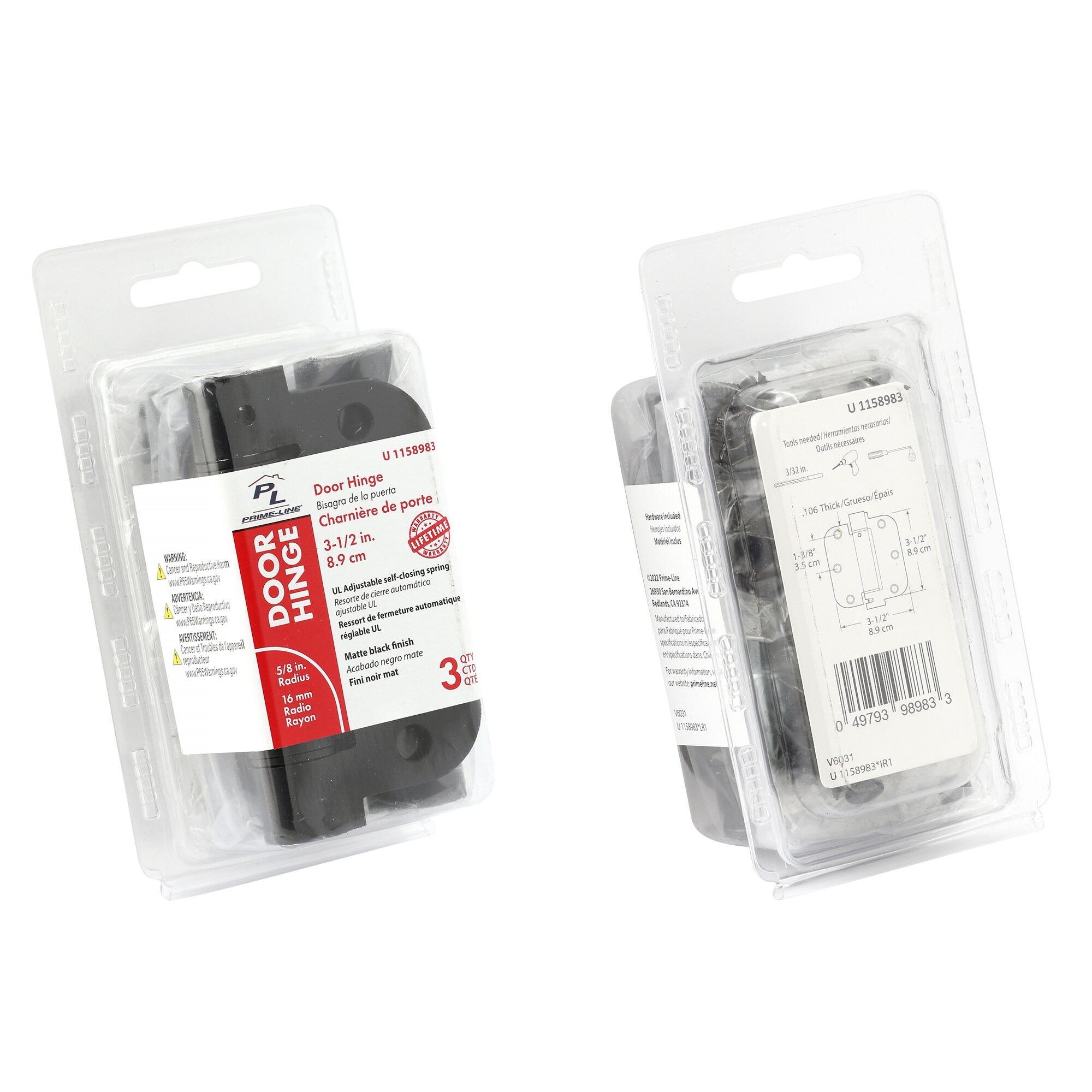 Prime-Line U 1158983 Entry-Door-Hinges - View #2