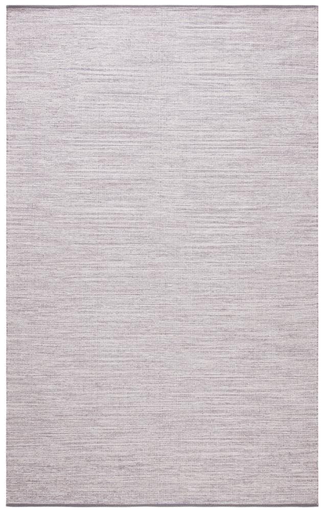 Safavieh MTK250G-5 Montauk Sigurosk 5 x 8 (ft) Cotton Silver Rectangular Indoor Solid Area rug