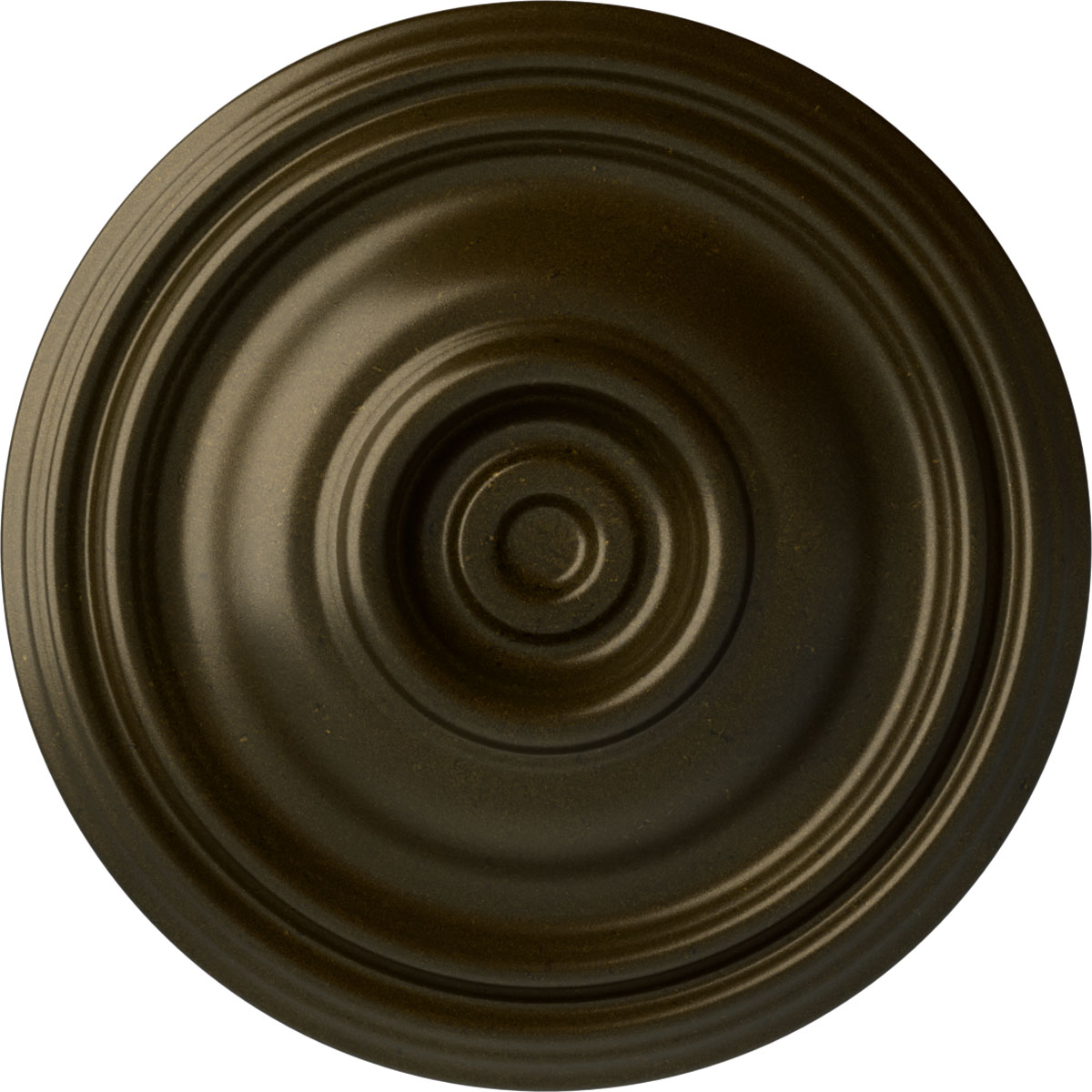 Ekena Millwork CM14TRGGS Traditional 14.75-in W x 14.75-in L Painted Green Gold Polyurethane Whole Ceiling Medallion