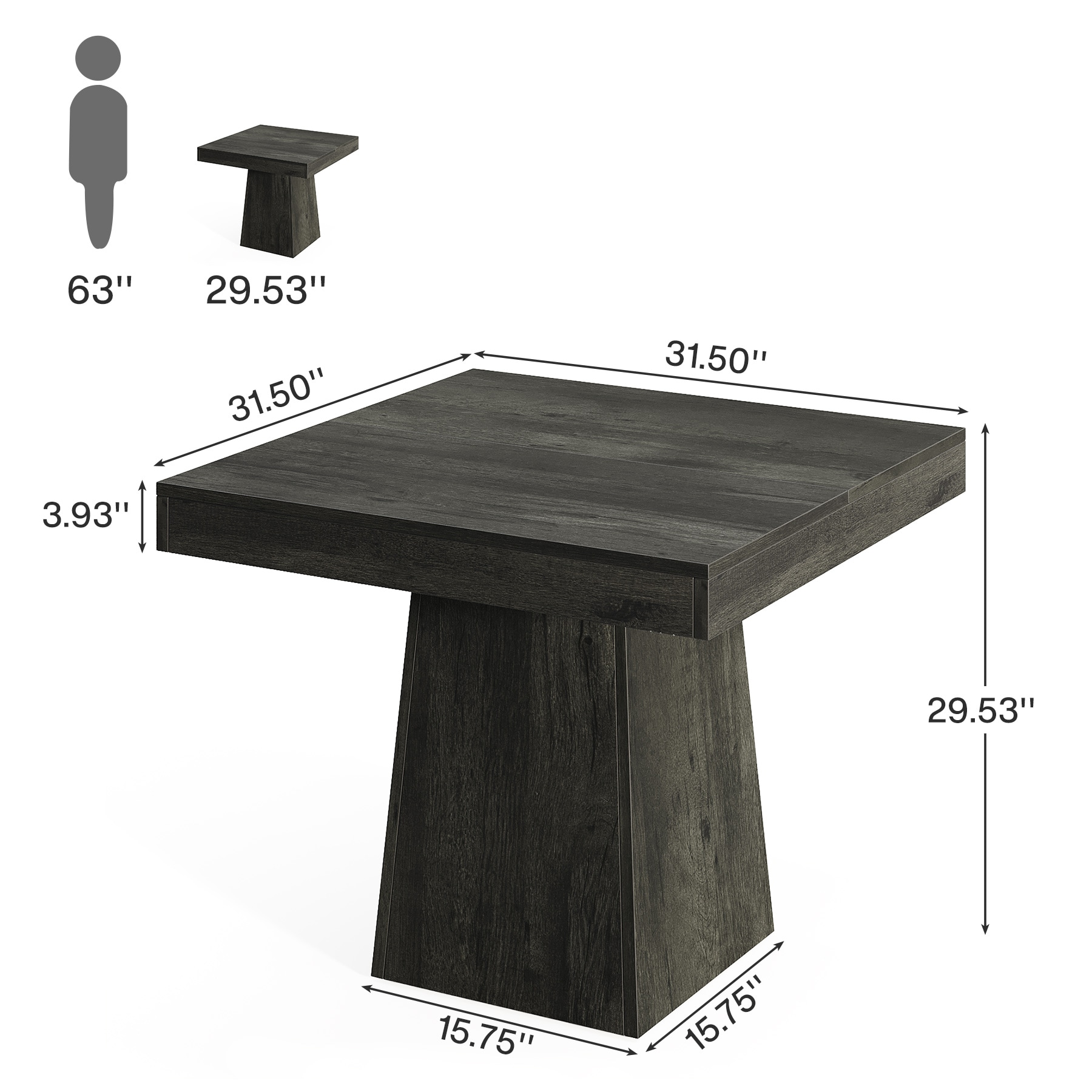Tribesigns LWFD-JW0819 Dining-Tables - View #5