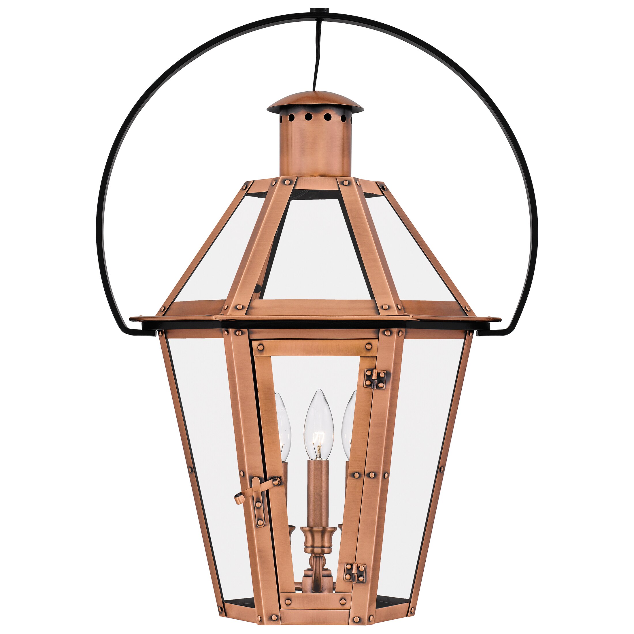 Quebec Lantern Pendant Rustic Outdoor Gas or Electric Copper Antique  Vintage Light Fixtures Individually Handcrafted for Excellence 