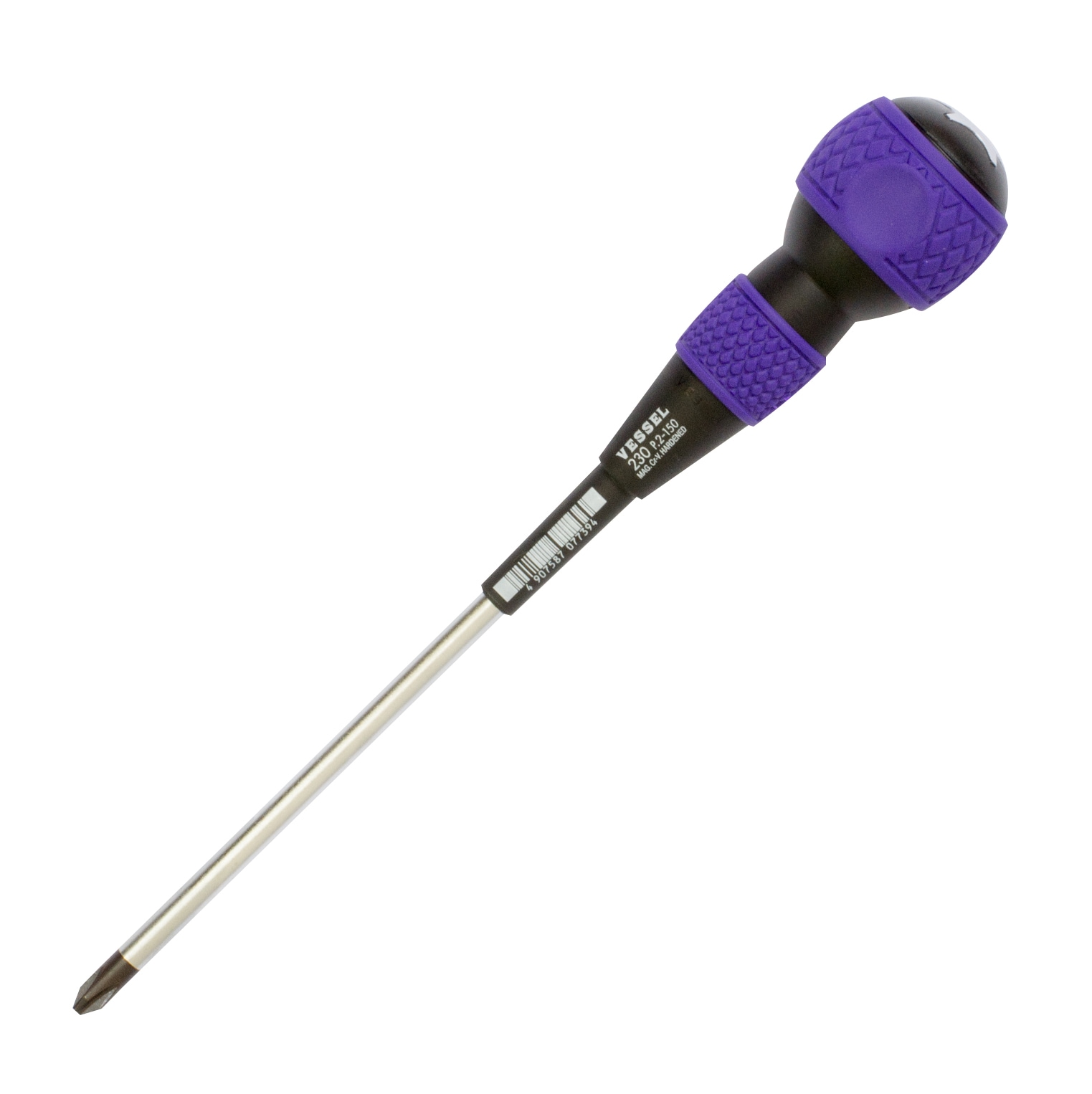 VESSEL 230P2150 #2 6-in Magnetic Slotted Screwdriver