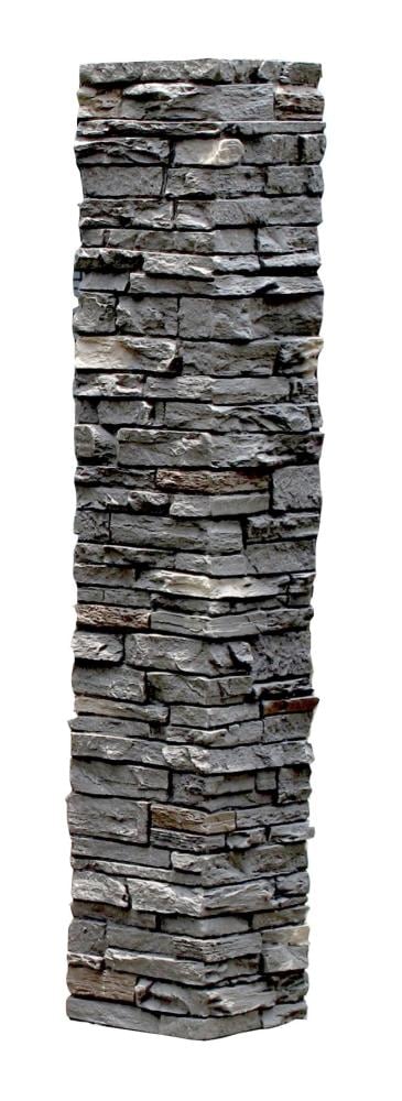 NextStone SLS-PC-RR Slatestone 8-in Rundle Ridge Composite Deck Post Sleeve