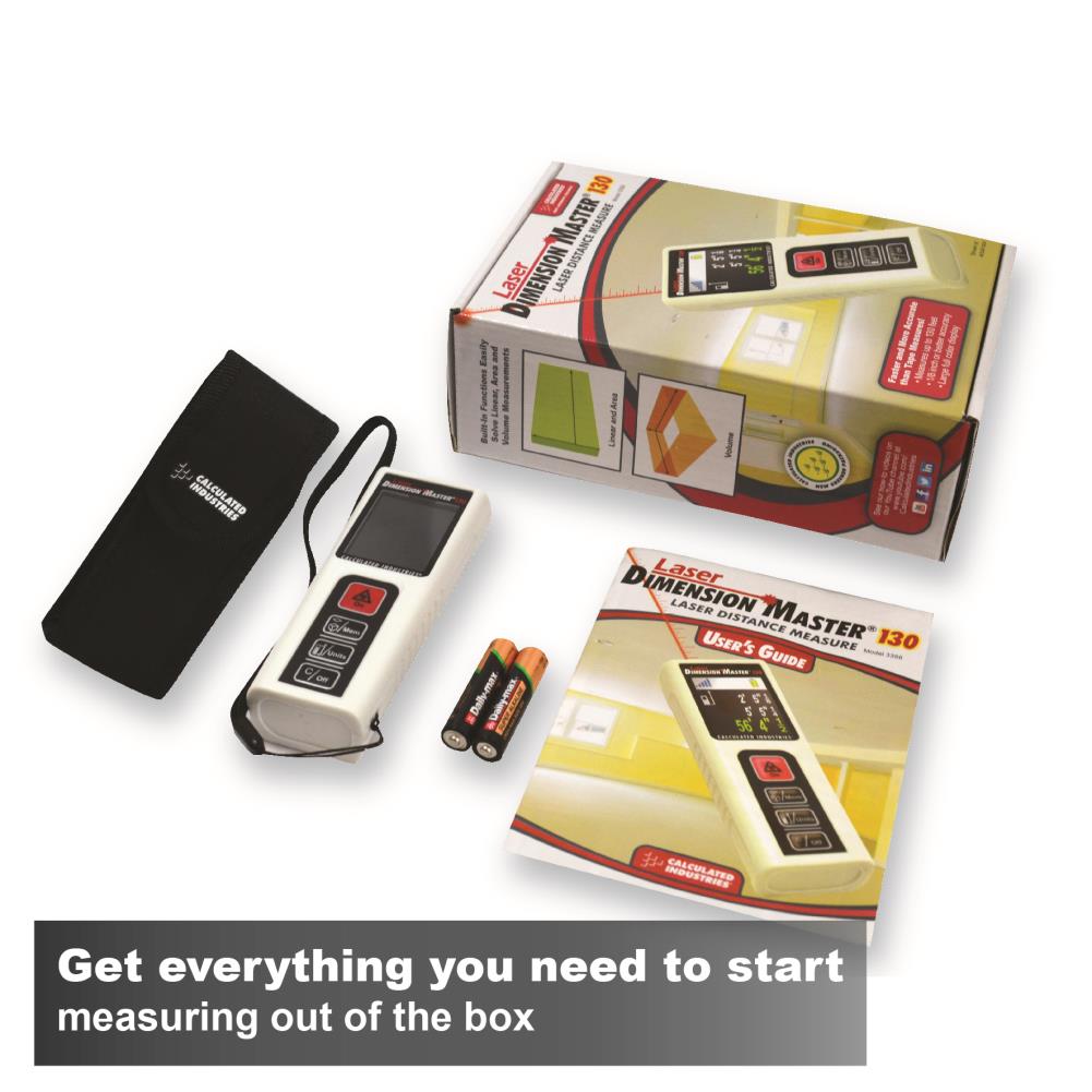 Calculated Industries Laser Dimension Master 130ft Indoor Laser