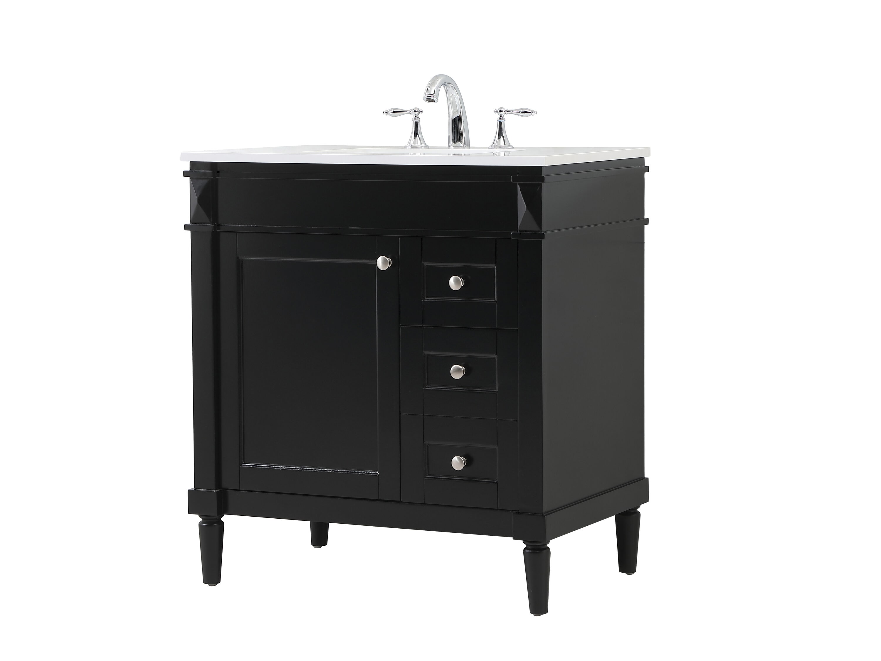 Elegant Decor HF95496BK Bath-Vanity-Combo - View #3