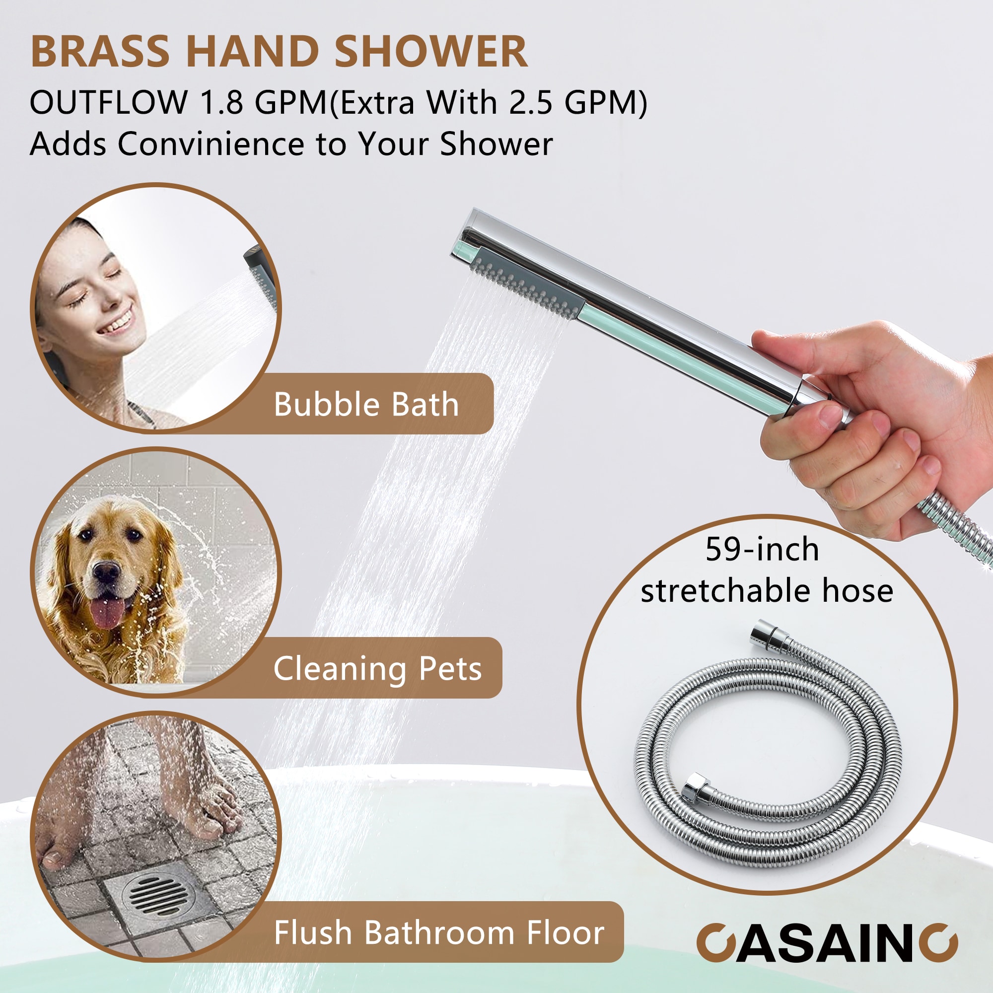 CASAINC TC12-ORB Roman-Tub-Faucets - View #5