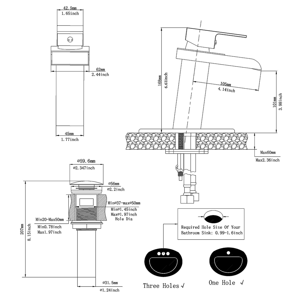 BWE A-96009-GB-2 Lavatory-Faucets - View #8
