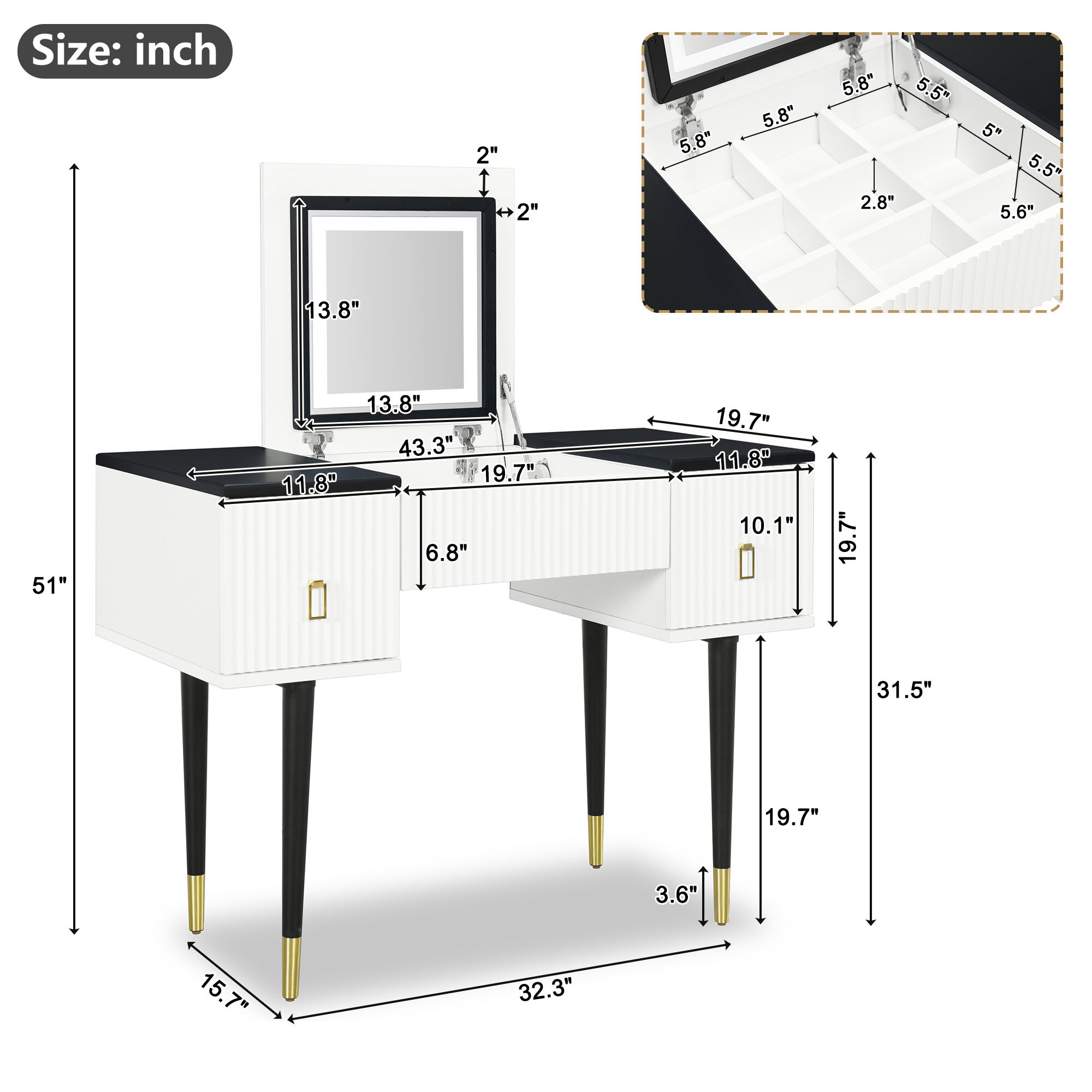 ModernLuxe L-WF305842AAA Bedroom-Vanities - View #7
