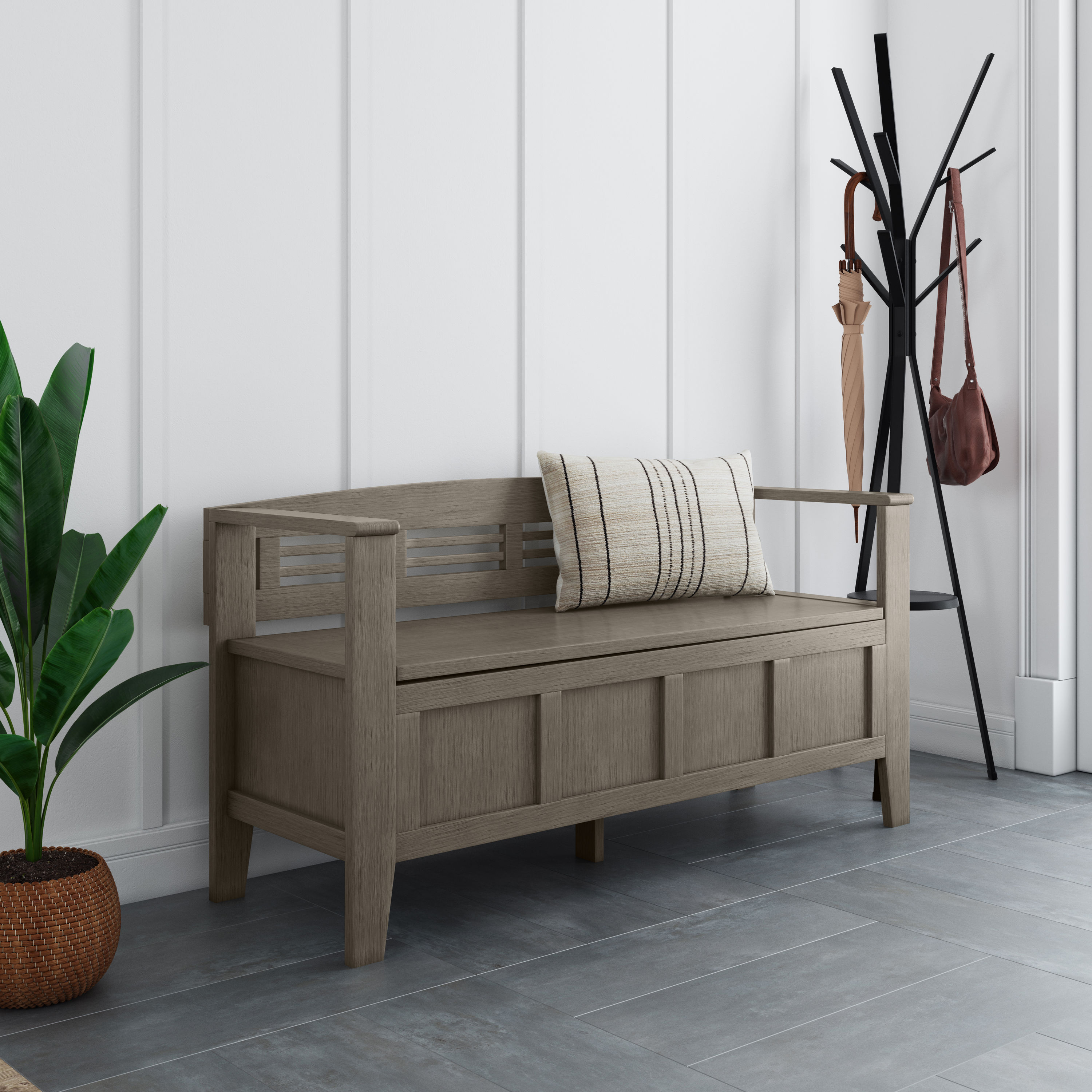 Simpli Home AXCADABEN-FG bench - View #7