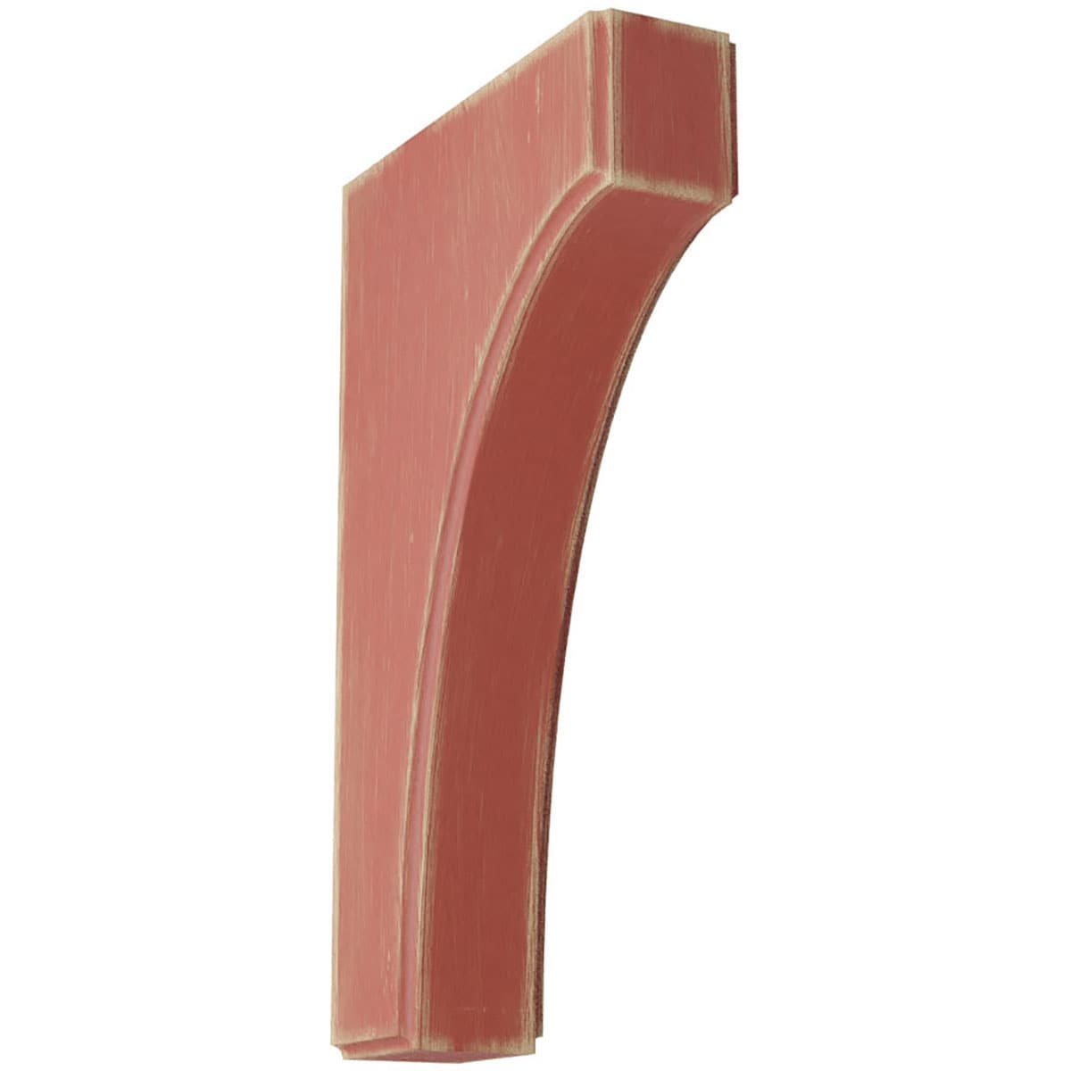 Ekena Millwork BKTWD02X06X10CVRD Clarksville 1-3/4-in x 6-in x 10-in Rubberwood Red Wood Standard Bracket