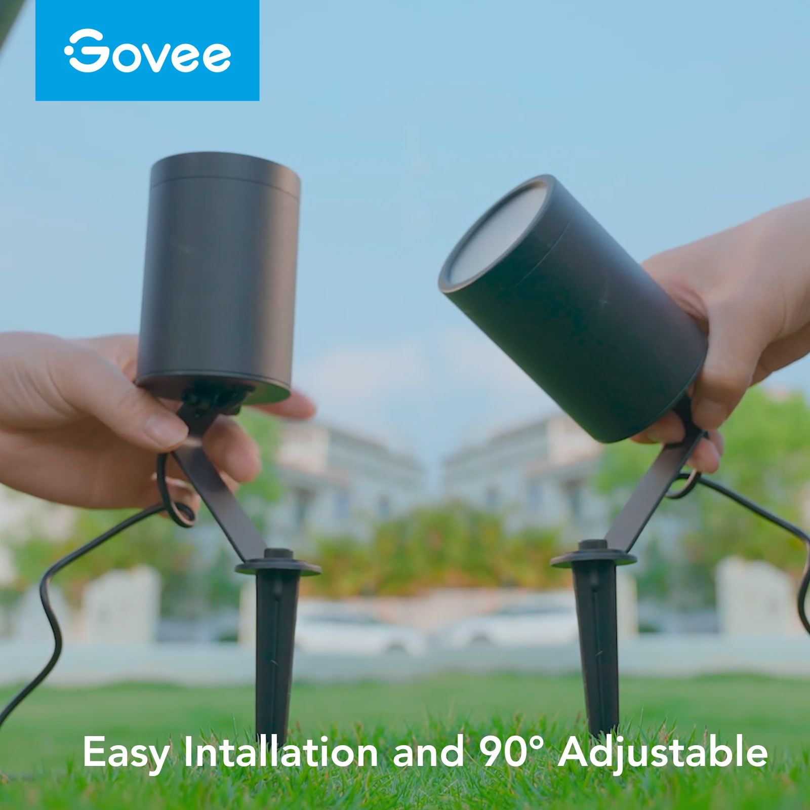 Govee Spot Light 48-Watt Black Low Voltage Plug-In Smart LED Spot Light | H7066A11