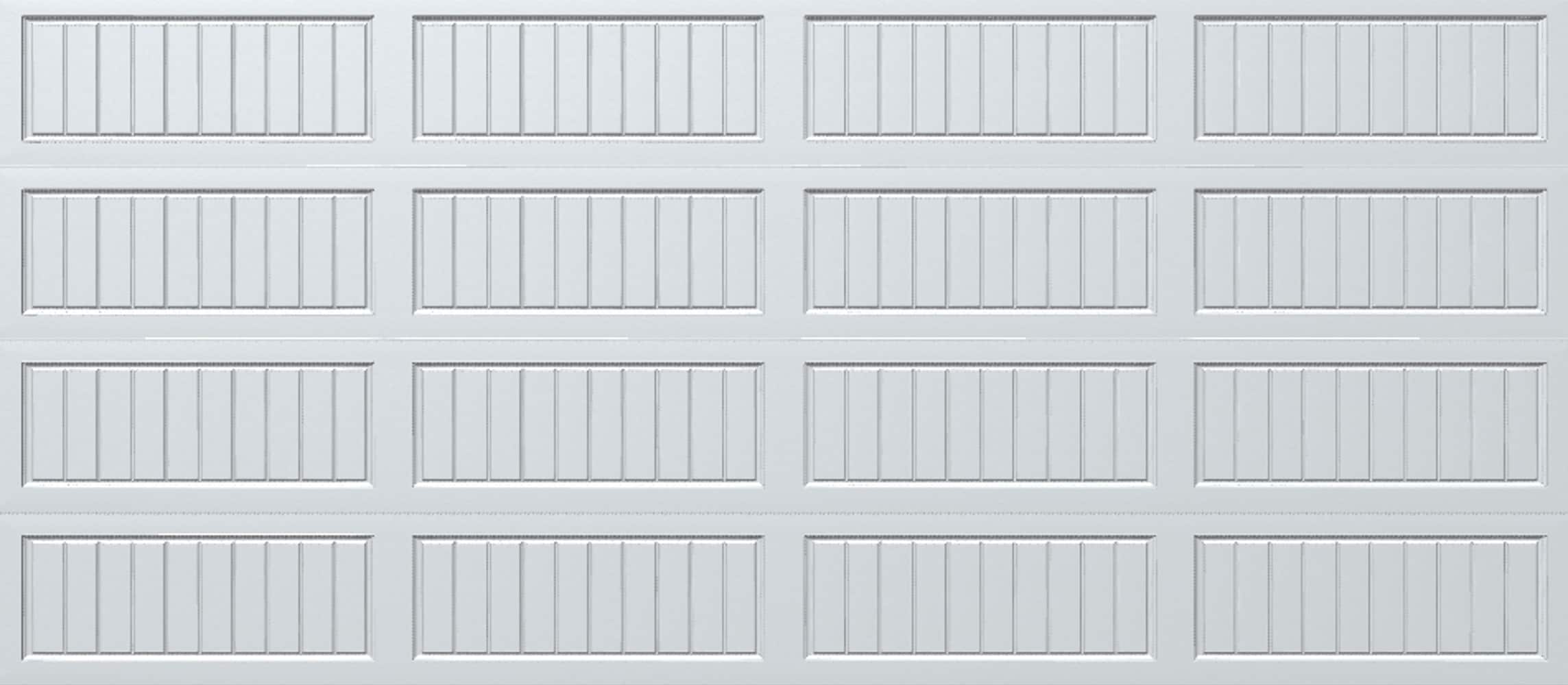 Wayne Dalton WD8300SRW167 Classic Steel Model 8300 16-ft x 7-ft Insulated White Double Garage Door