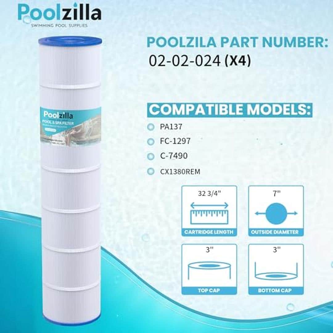 Poolzilla 02-02-024-4PK Pool-Filter-Skim-Sys-Parts - View #2
