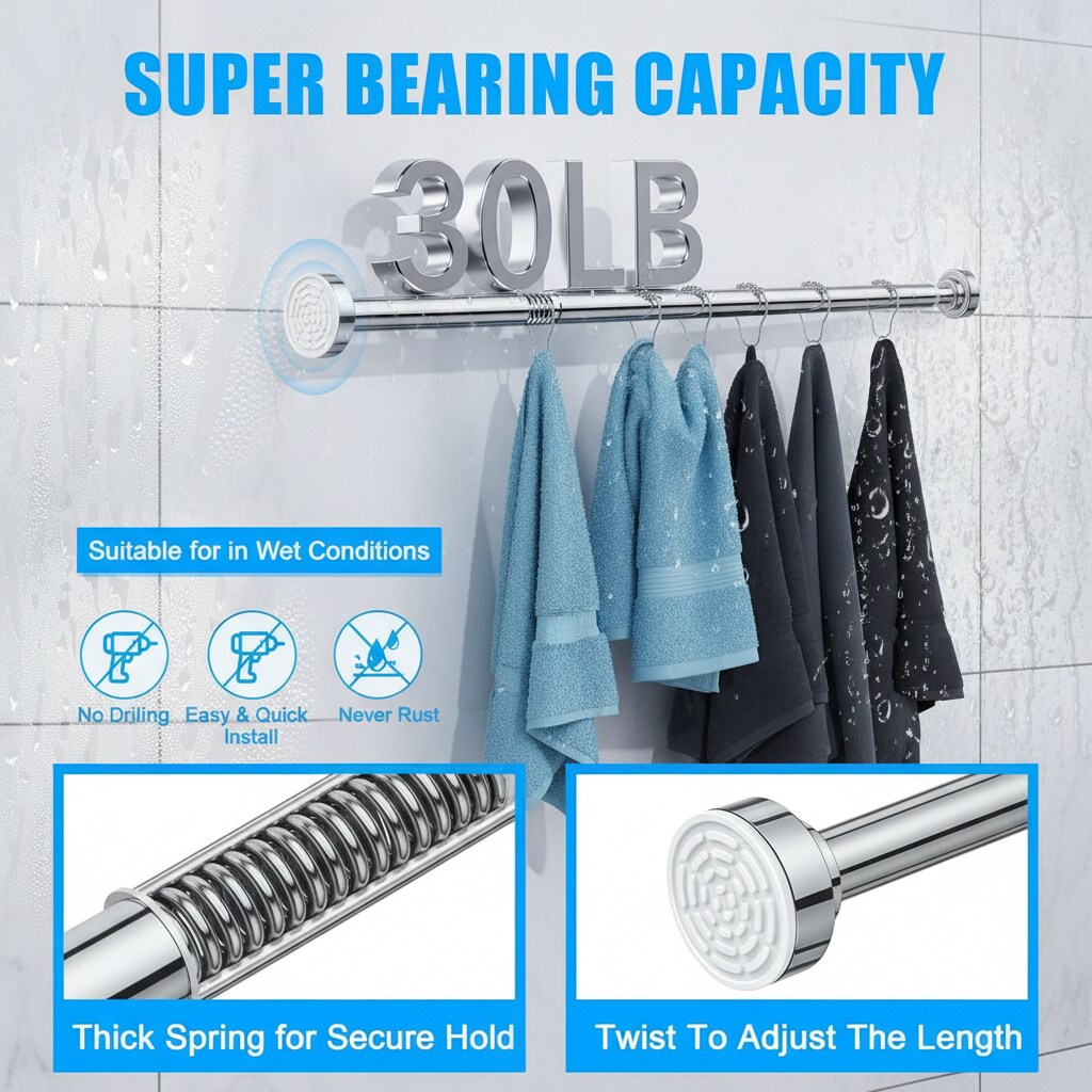 Paradigms Interiors 514068520757 Shower-Rods - View #7
