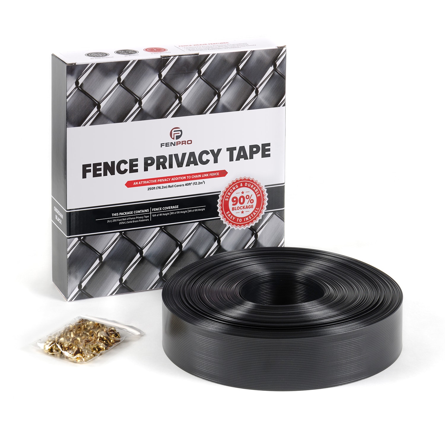 Solid Brass Fasteners used for Privacy Fence Tape