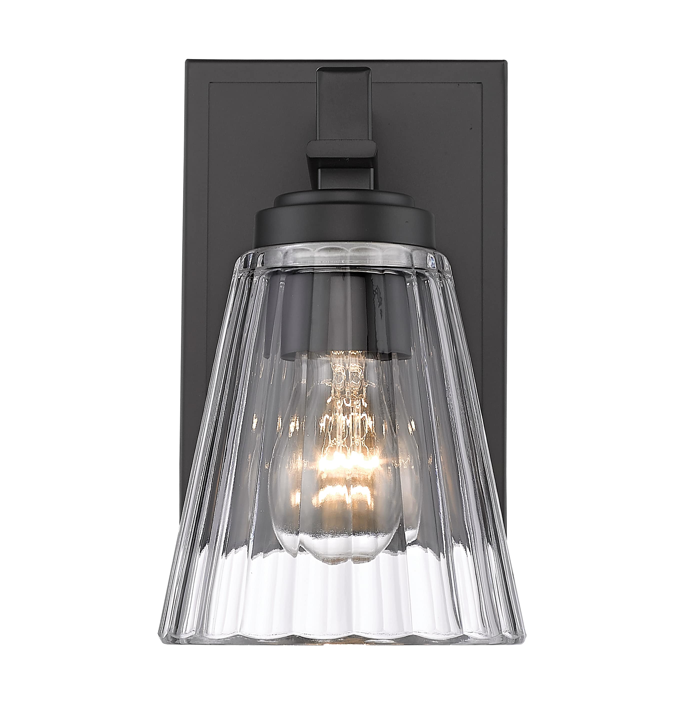 Z-Lite 823-1S-MB Lyna 5-in 1 -Light Matte Black Transitional Vanity light