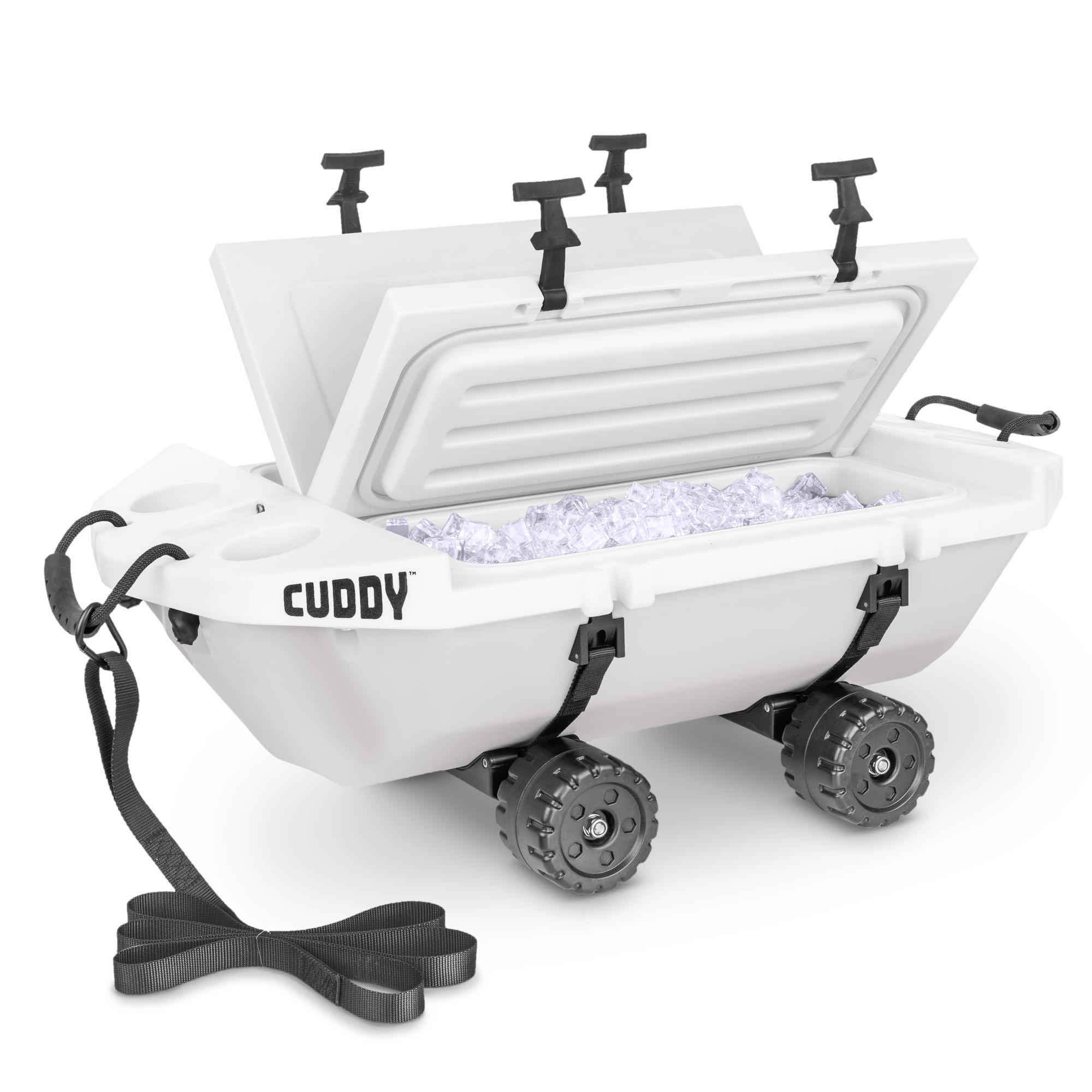 GoSports 815898029695 Cuddy Crawler White 40 Quart(s) Hard Insulated Wheeled Chest cooler