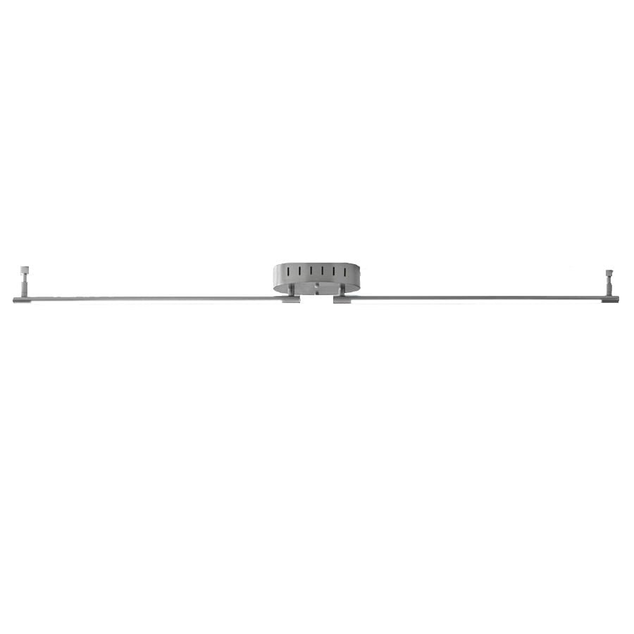 Style Selections 19544-000 Henniker 47.64-in 2-Light Brushed Nickel dimmable LED Industrial Track Bar