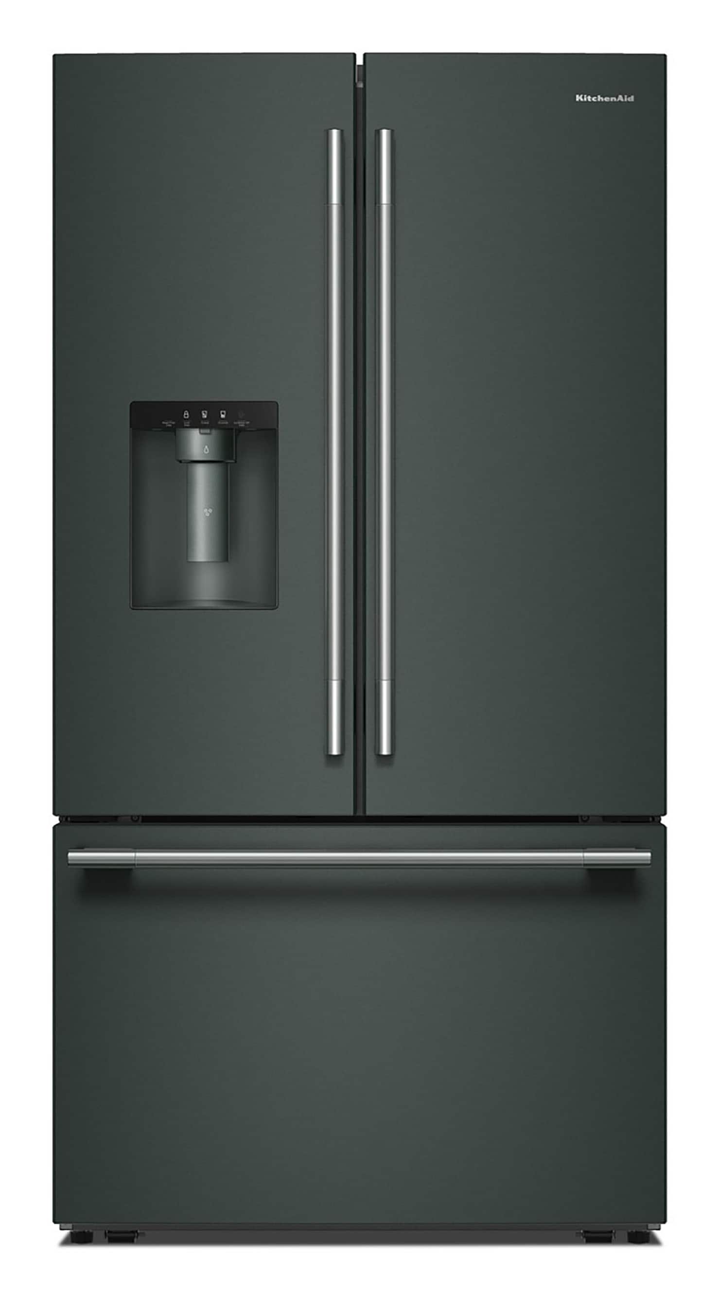 KitchenAid KRFF436SJP Standard-Depth 30.52-cu ft 3 -Door 36-in Wide French Door Refrigerator with Ice Maker with Water Dispenser ( Juniper ) ENERGY STAR Certified