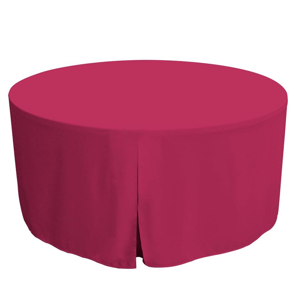 WestPoint Home 028828431882 Tablevogue Table Cover Collection Fitted Indoor/Outdoor Fuchsia Table Cover for 60-in round