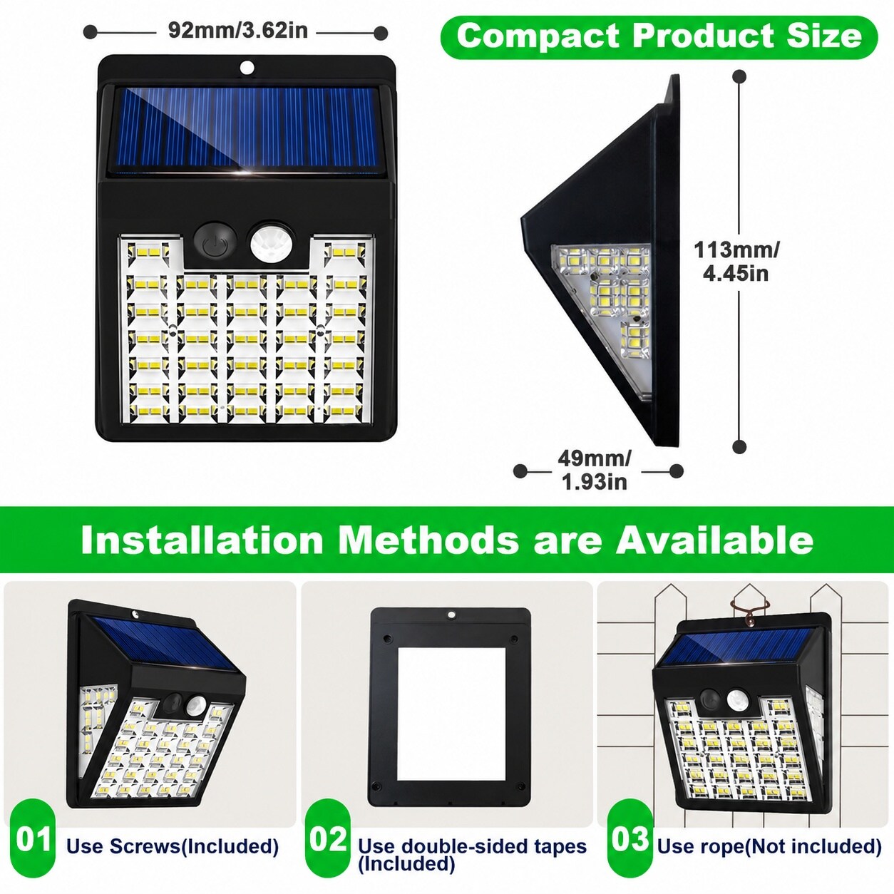 Lukvuzo LLU0728L118 Motion-Activated-Floodlights - View #3