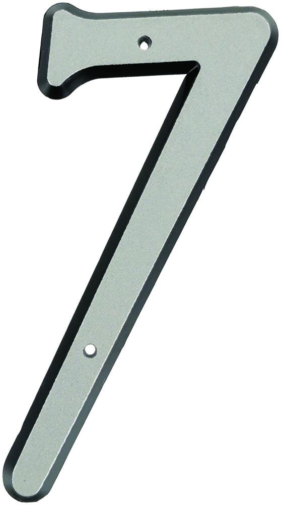 Hillman 841610 4-in Reflective Reflective Silver Number 7