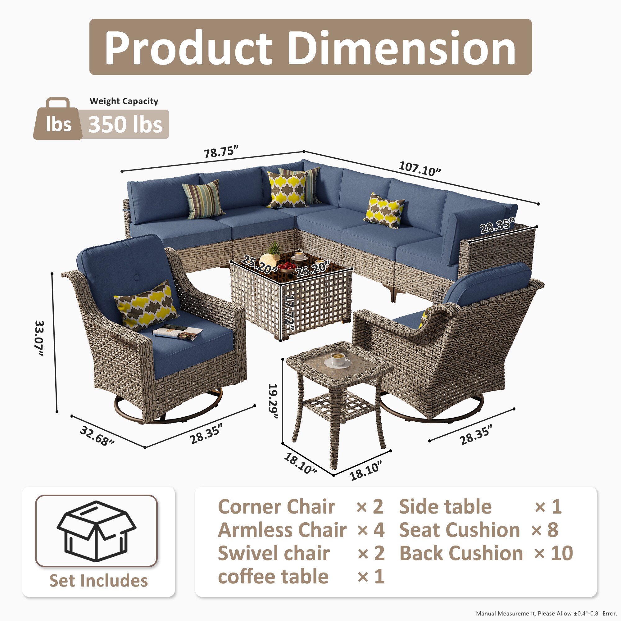 Ovios SK500YP Patio-Conversation-Sets - View #7
