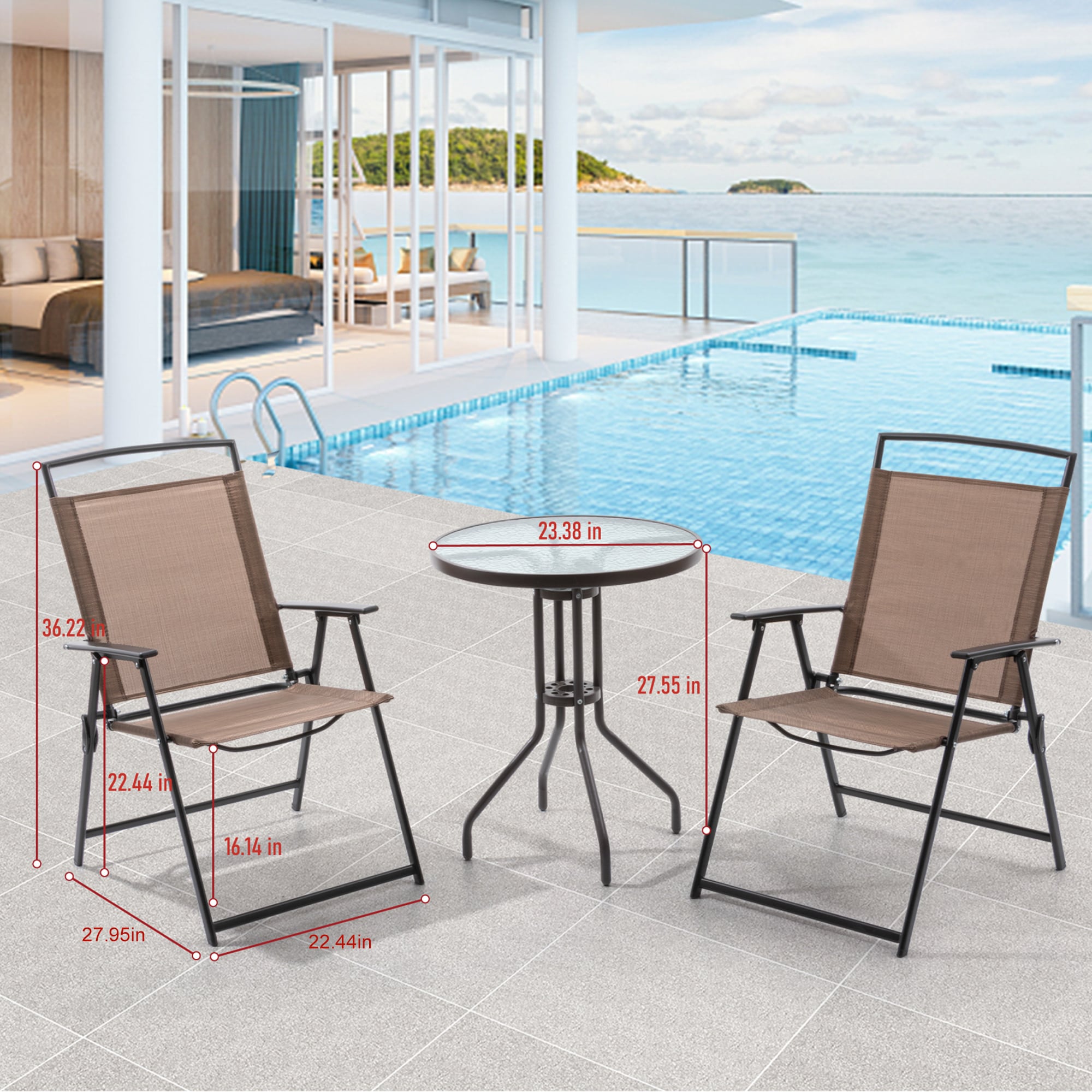 Crestlive Products CL-DC010BRN Patio-Conversation-Sets - View #7