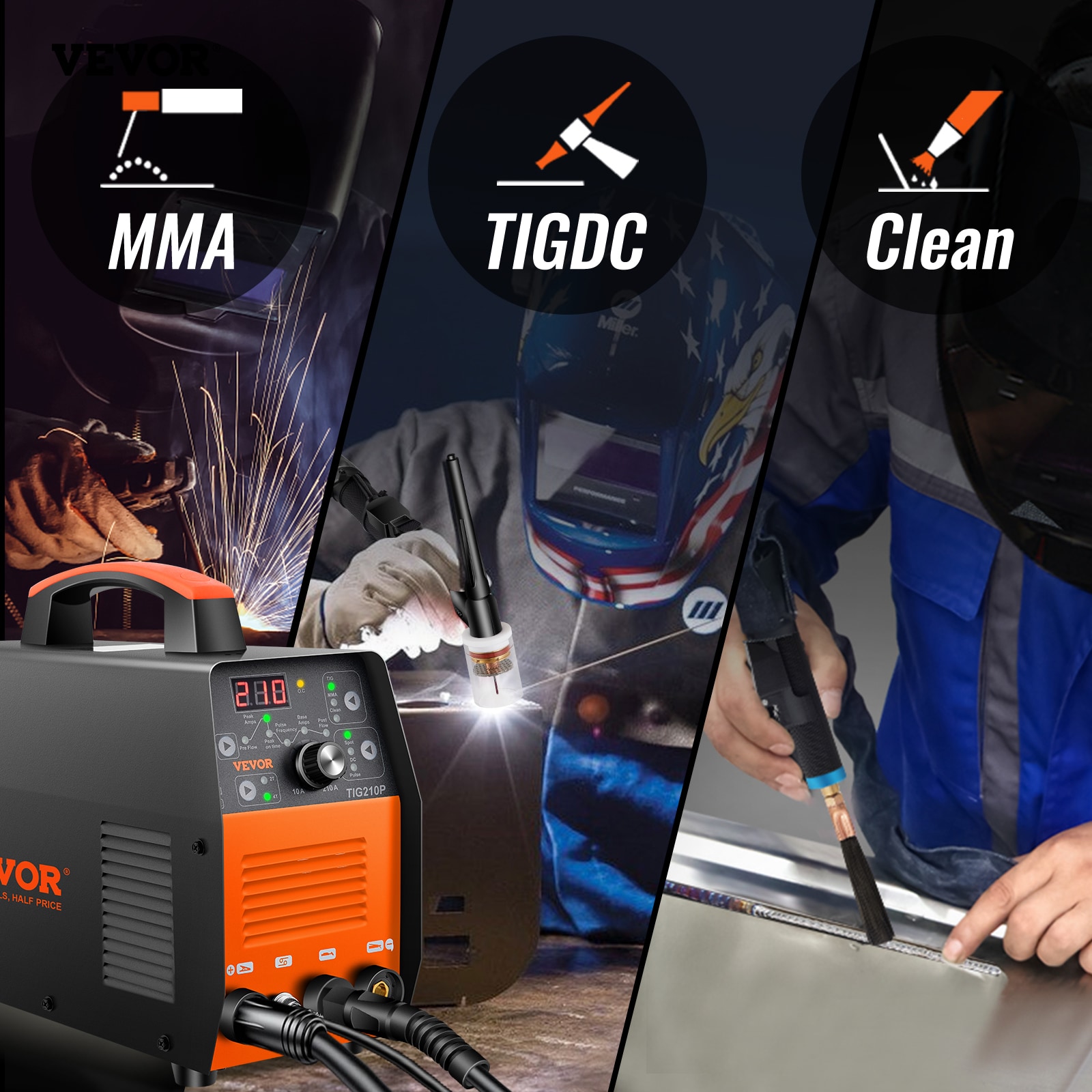 VEVOR DHJSHHDQXMCMC7DWLV5 Tig-Welders - View #3