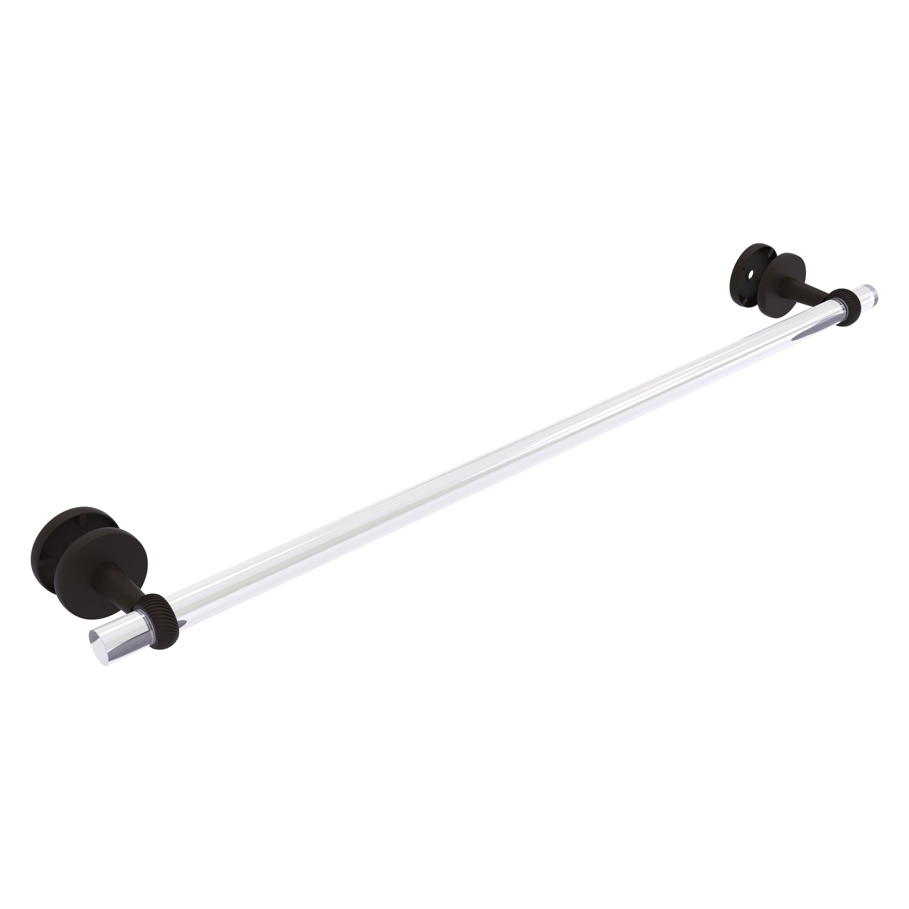 Allied Brass CV-41T-SM-30-ORB Clearview 30-in Oil-rubbed bronze Wall mount Single Towel Bar