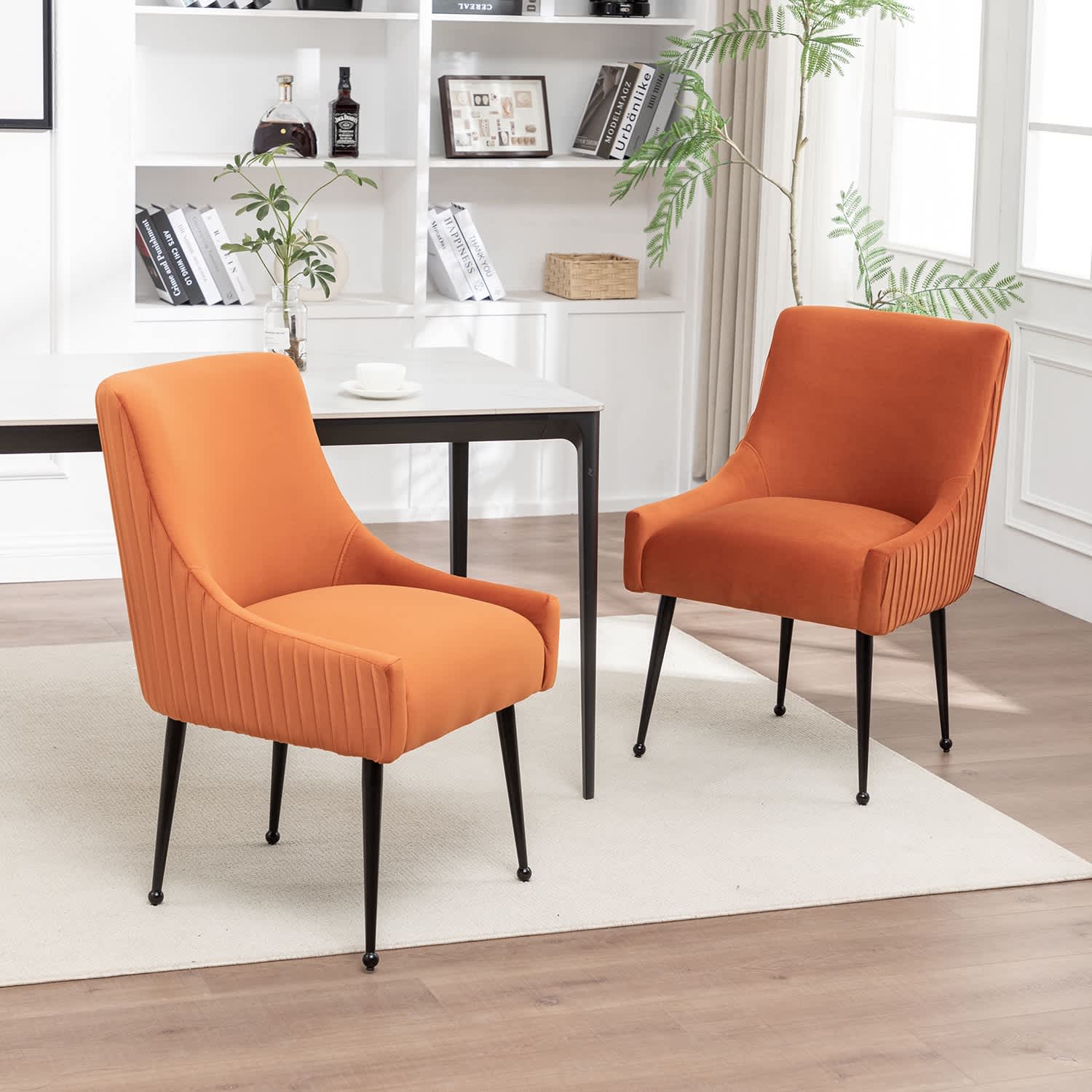 SEYNAR XY784-ORANGE-S2 Dining-Chairs - View #3
