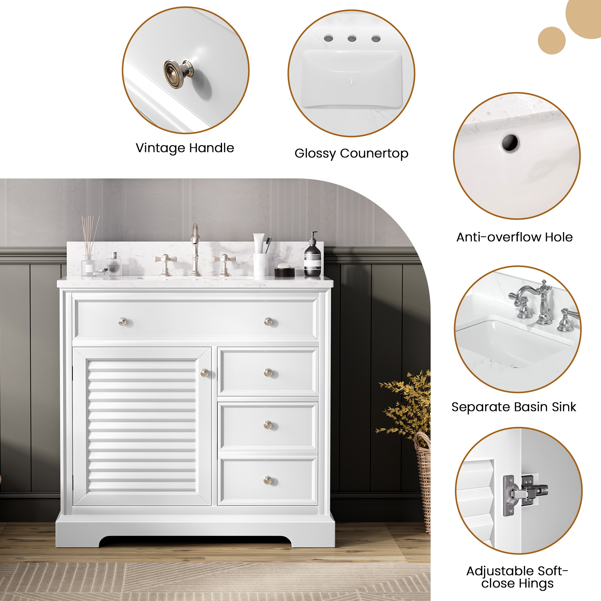 JEAREY GQSF-S-BU Bath-Vanity-Combo - View #7